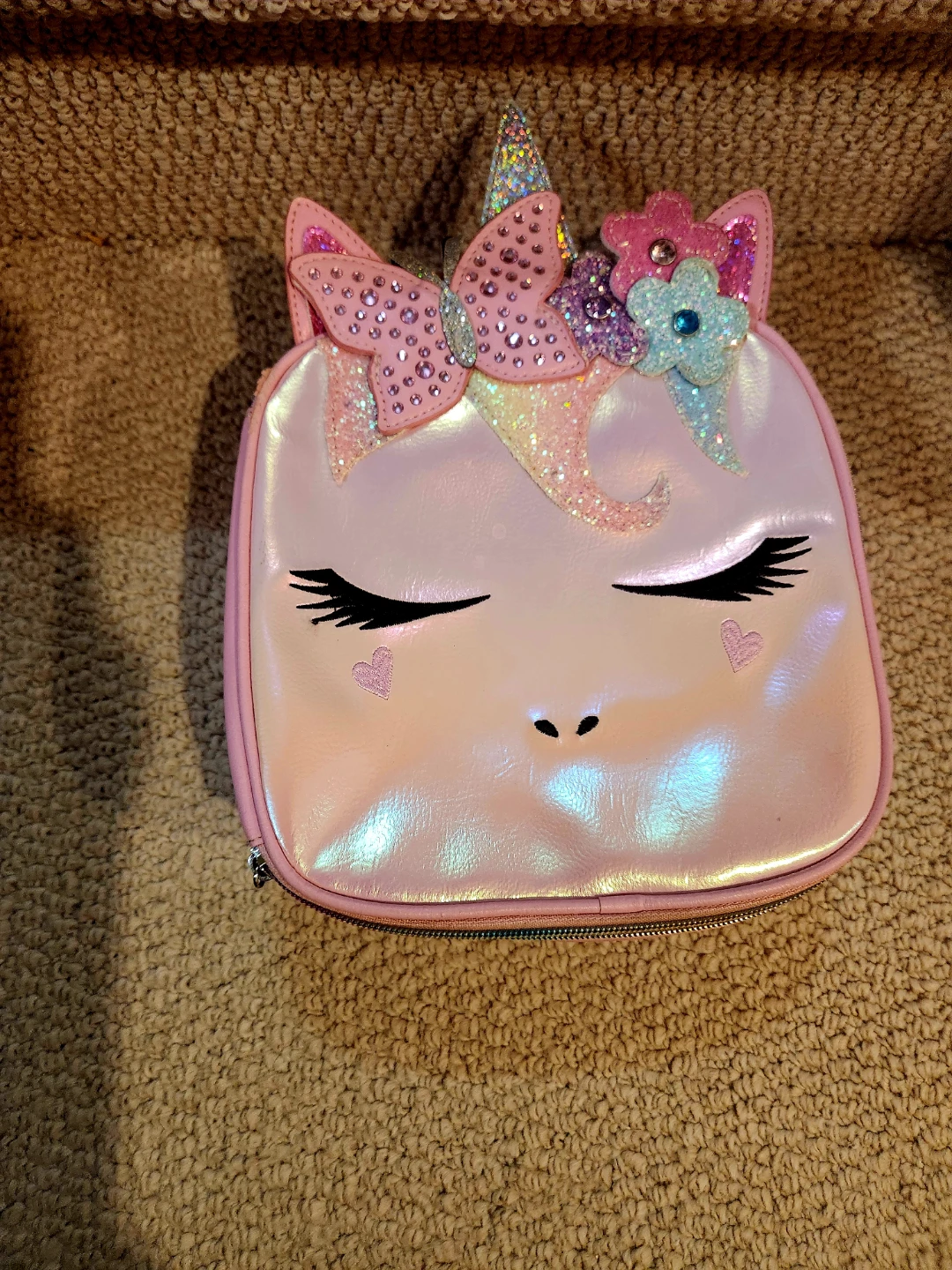 Pink Unicorn Kids Lunch Bag