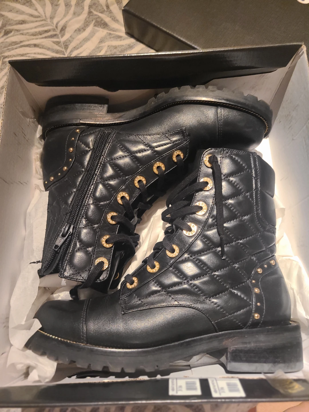 Dune London Black Leather Lace-Up Boots - photo 3