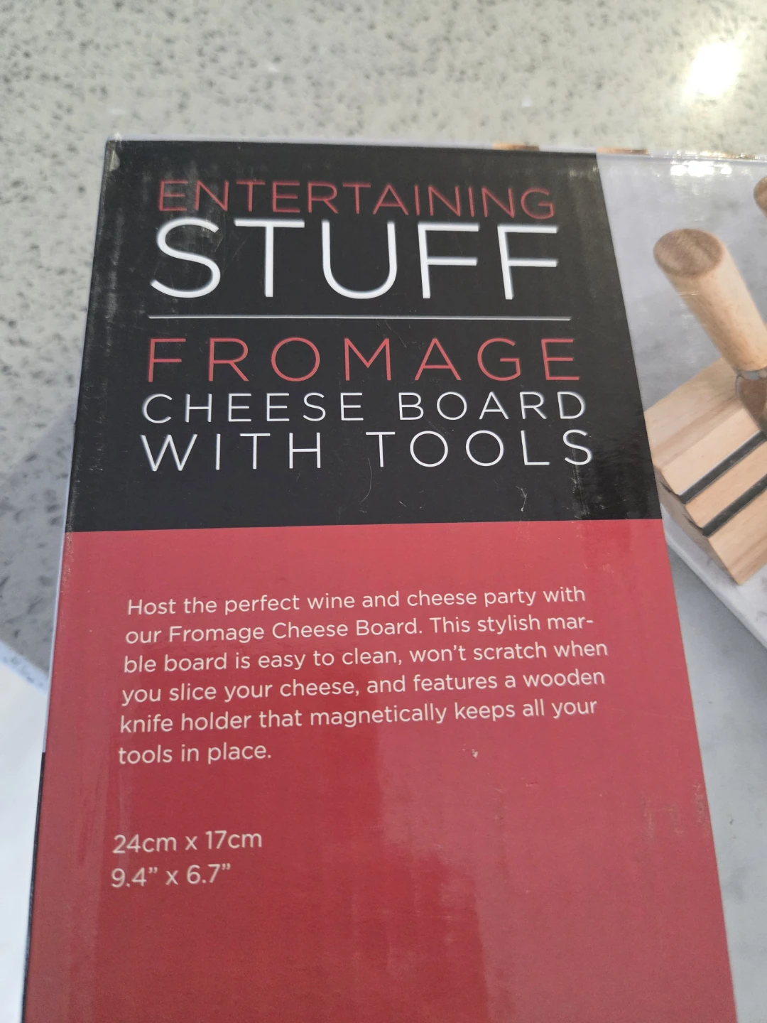 Entertaining Stuff Fromage Cheese Board with Tools - photo 3