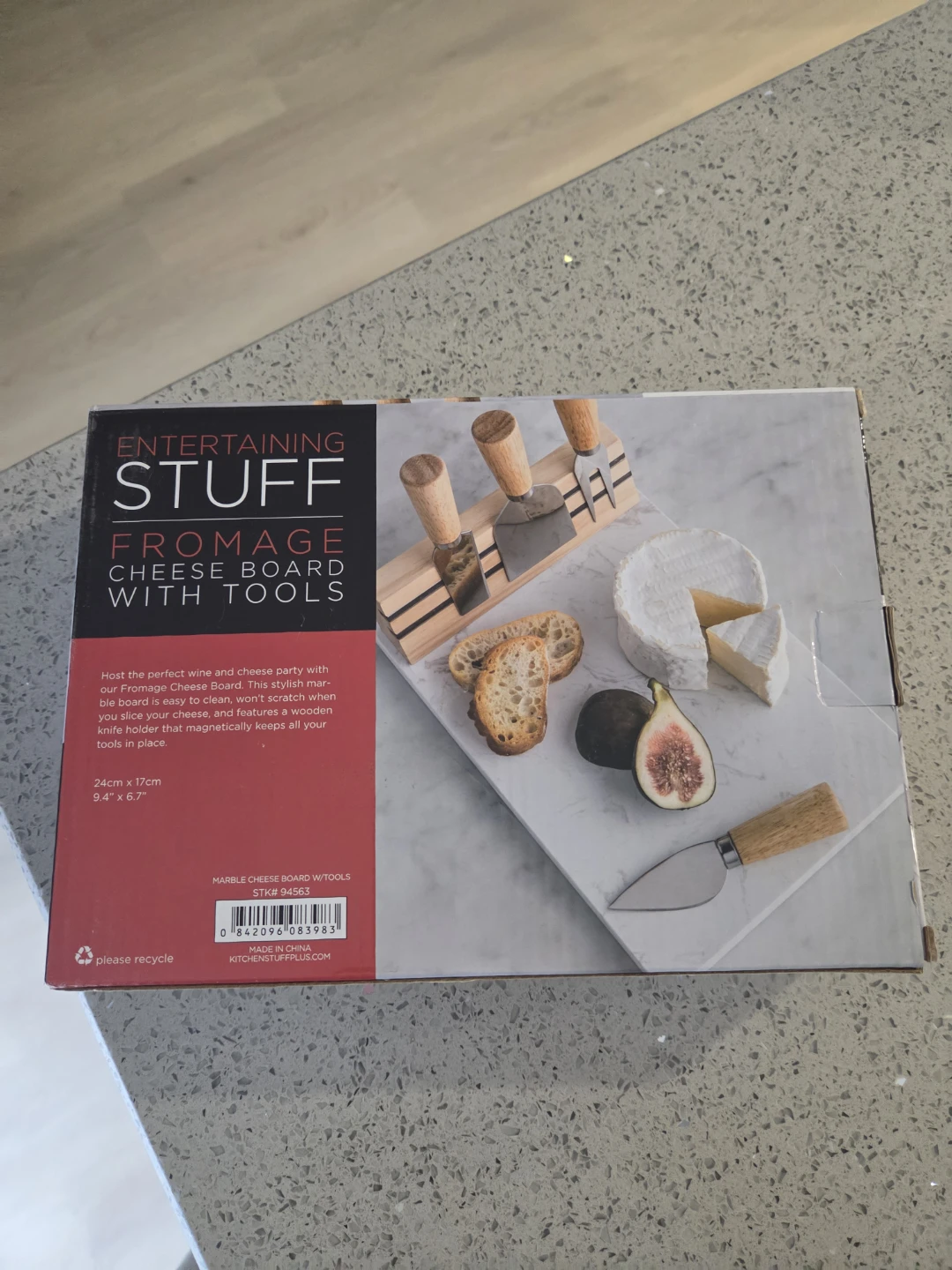 Entertaining Stuff Fromage Cheese Board with Tools - photo 4