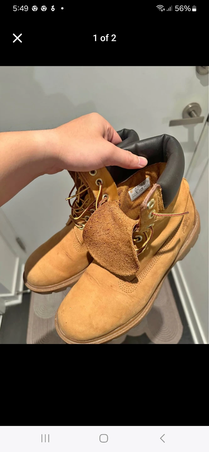 Timberland Classic Yellow Boots - Size 8