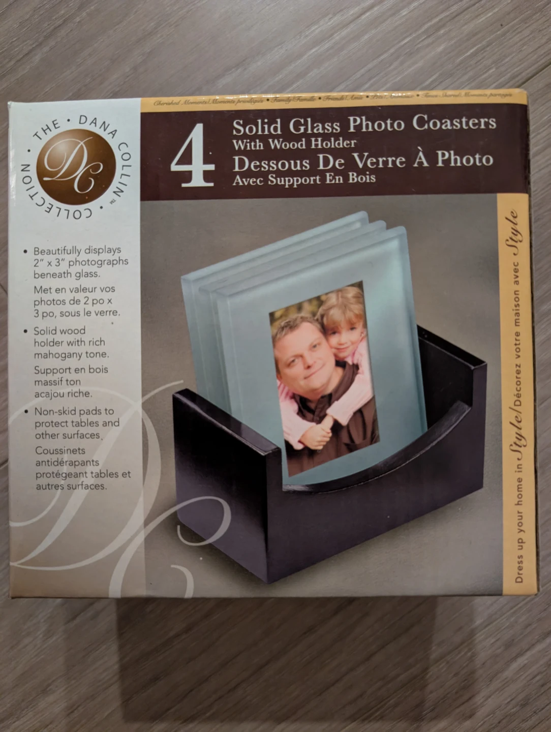 Solid Glass Photo Coasters (4)