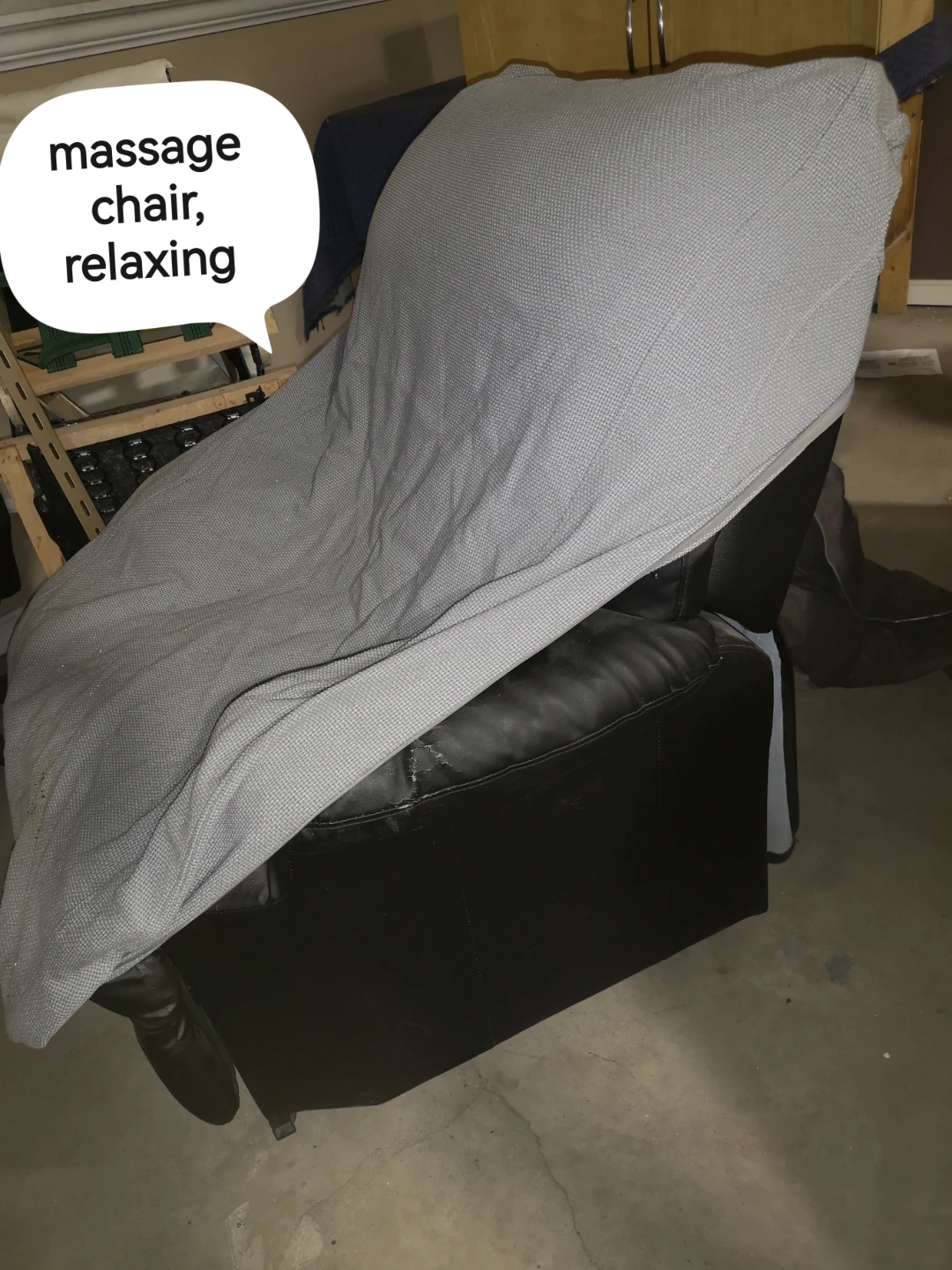 Leather Massage Chair with Remote