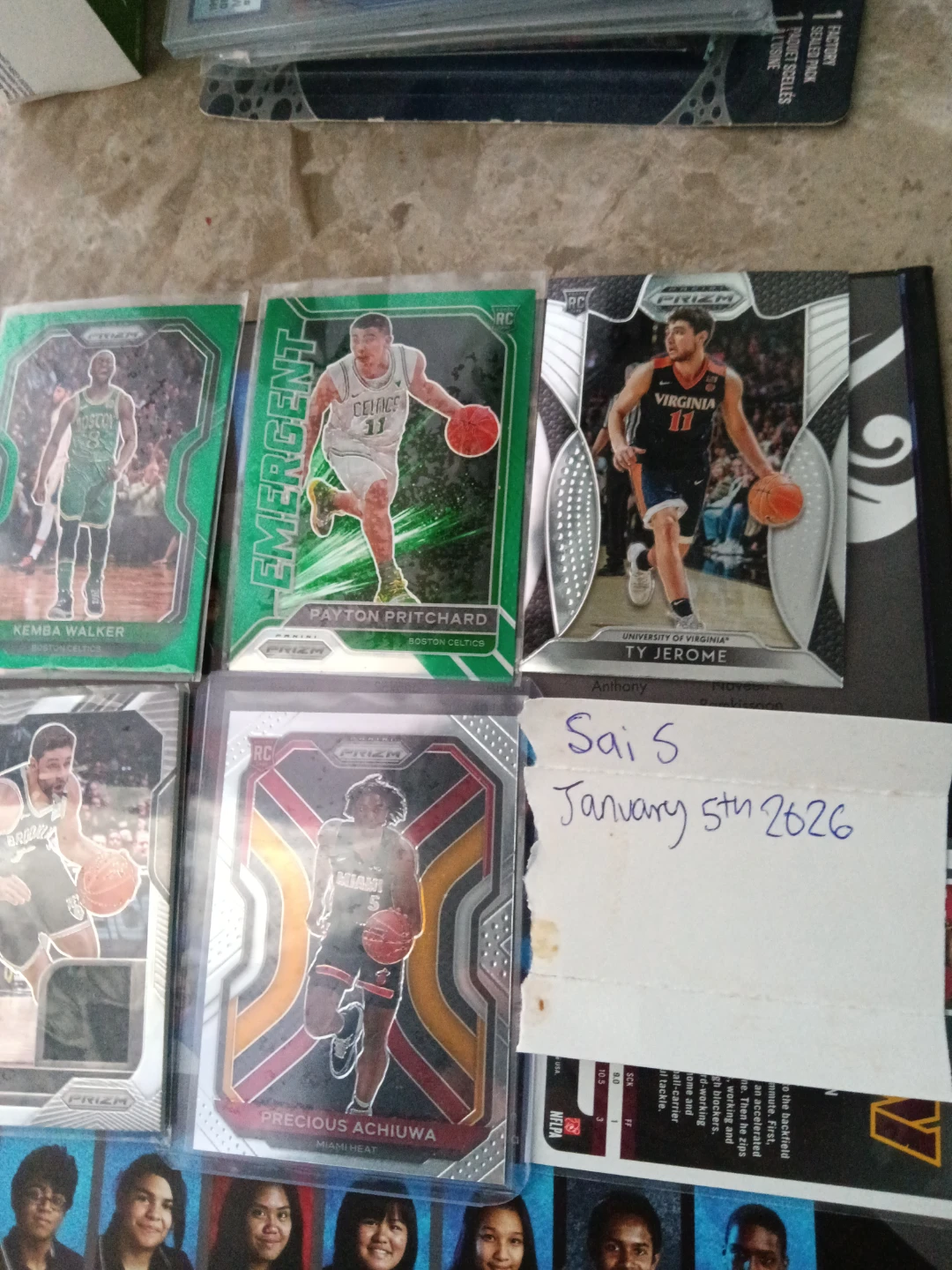 Basketball Prizm Trading Cards (Boston Celtics, Miami Heat)
