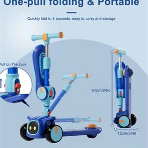 Foldable & Unbreakable, 2-in-1 Kick Scooter - photo 3