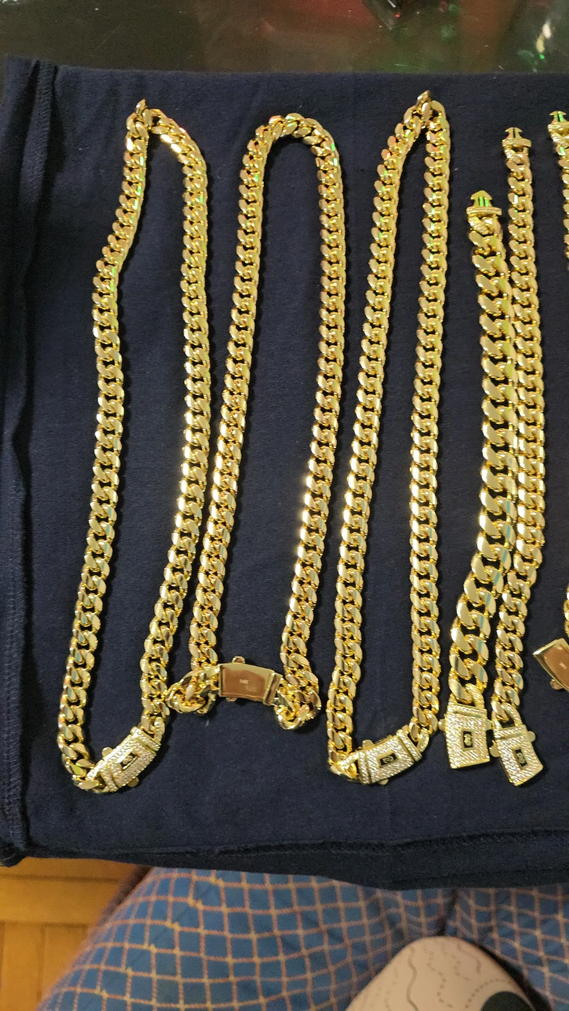 Gold Chain and Bracelet Set - photo 3