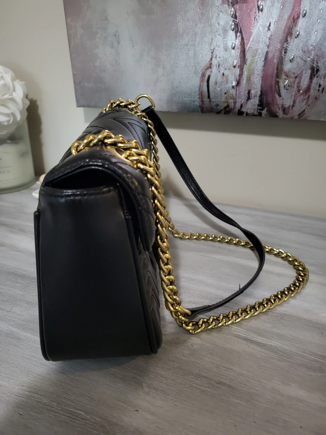 Marmont Black Shoulder Bag - photo 3
