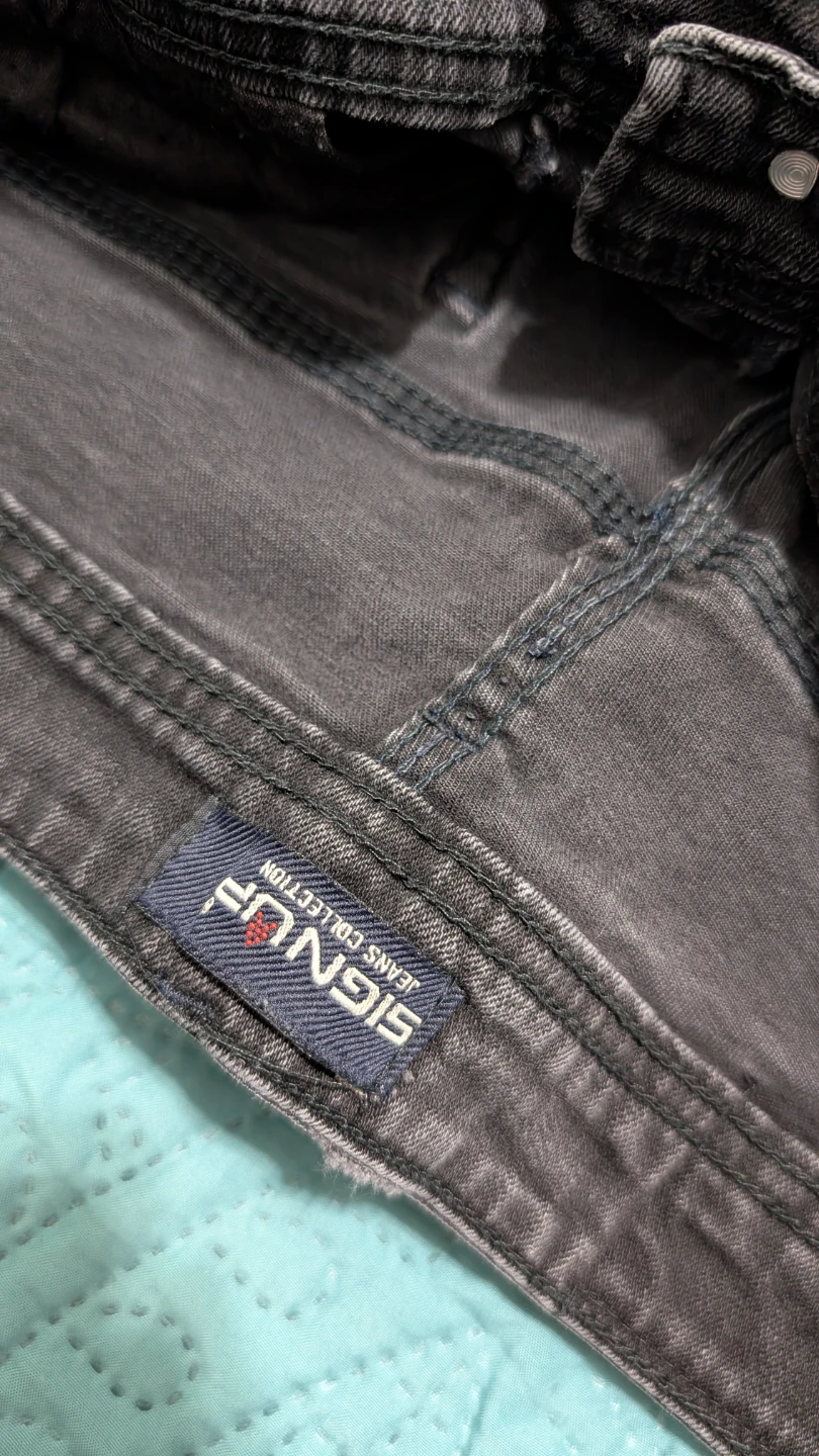 3 black denim jeans - photo 4