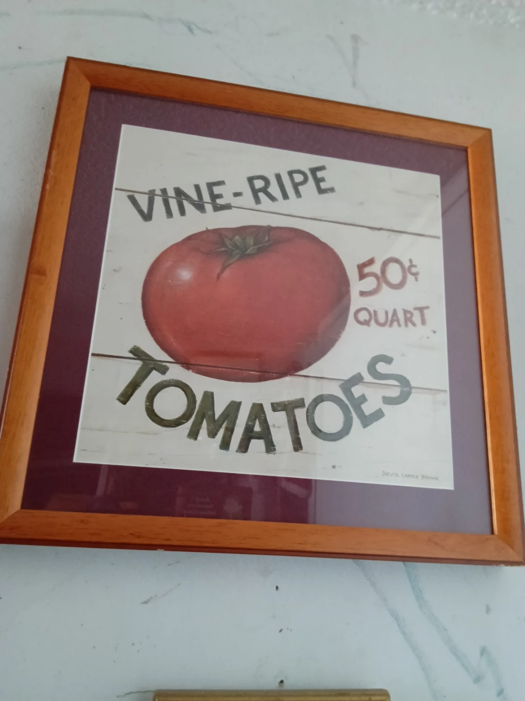 Framed "Vine-Ripe Tomatoes" Wall Art