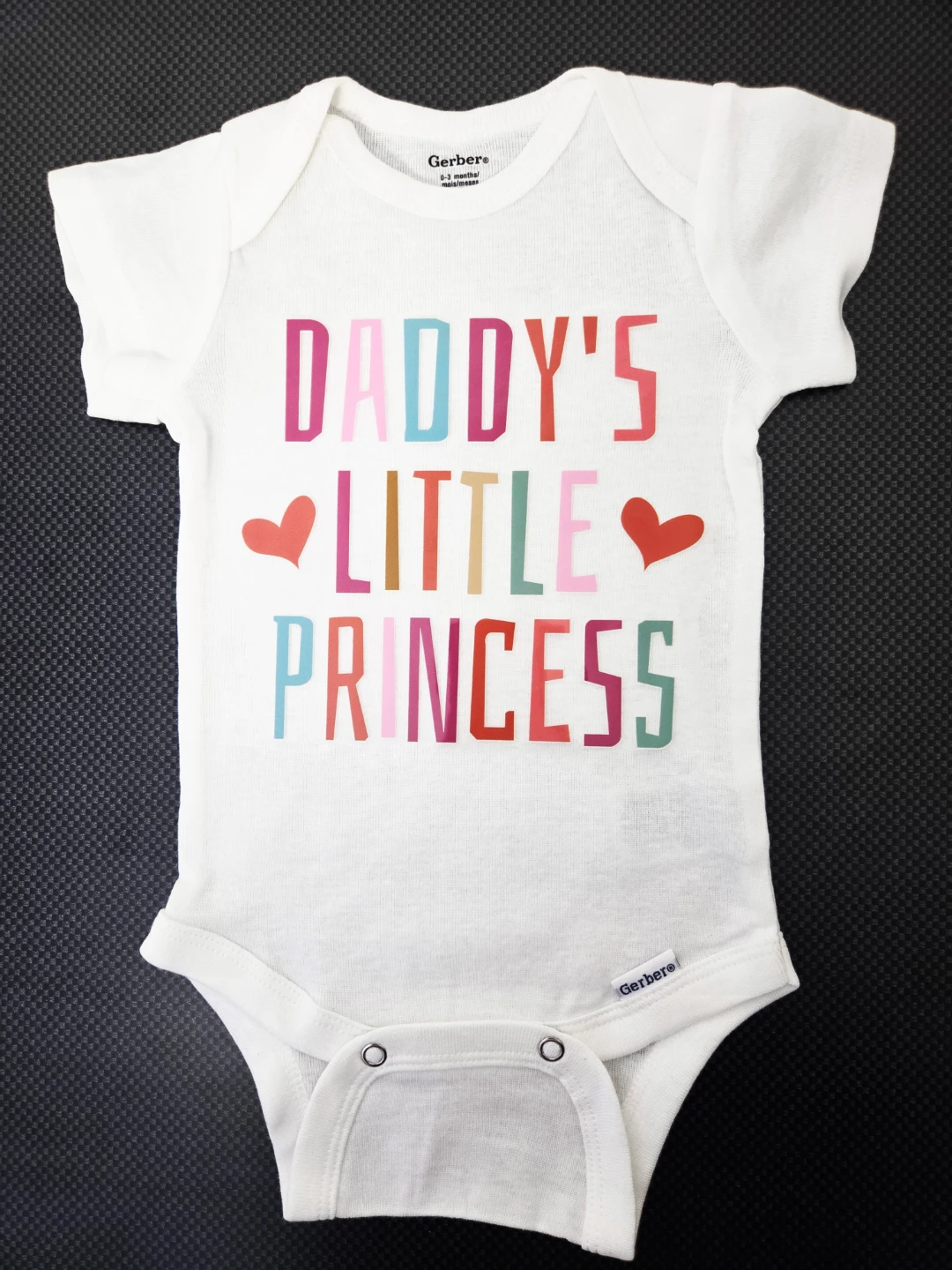 Custom 0-3 Months 'Daddy's Little Princess' Onesie - NEW