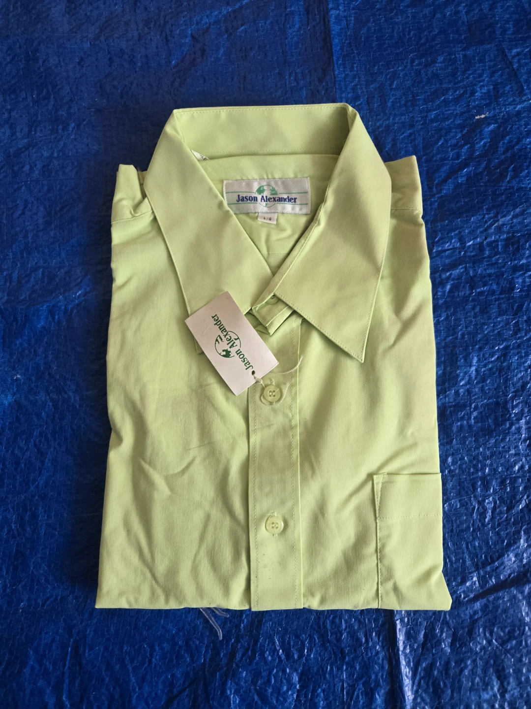 Jason Alexander Green Dress Shirt - Size L