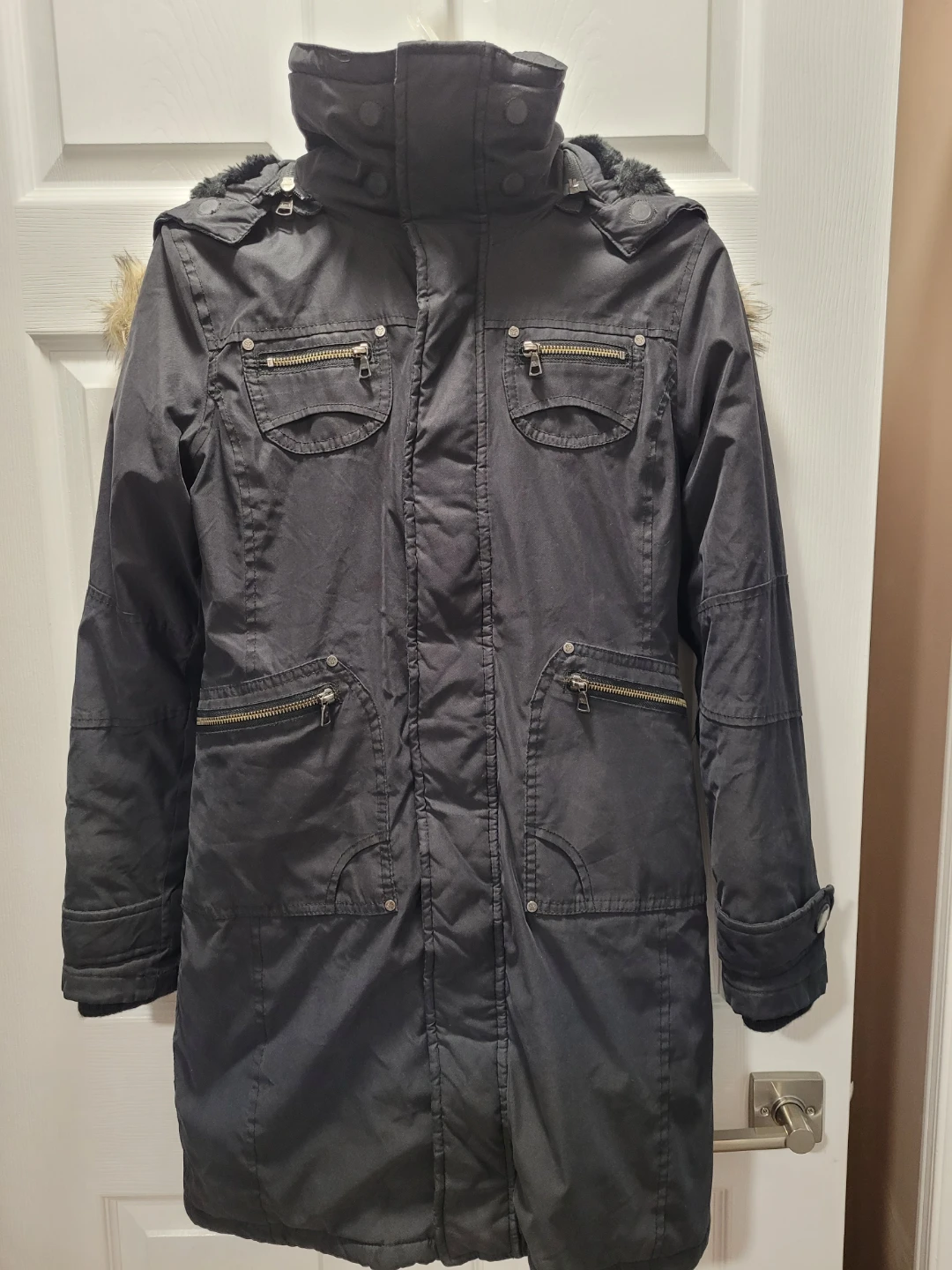 TNA Black Winter Coat - photo 2