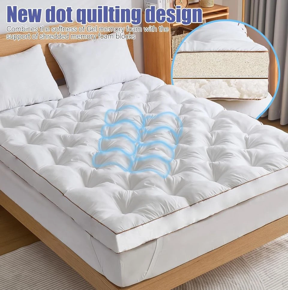 WhatsBedding 4 Inch Mattress Topper 80x60x4 - NEW - photo 3