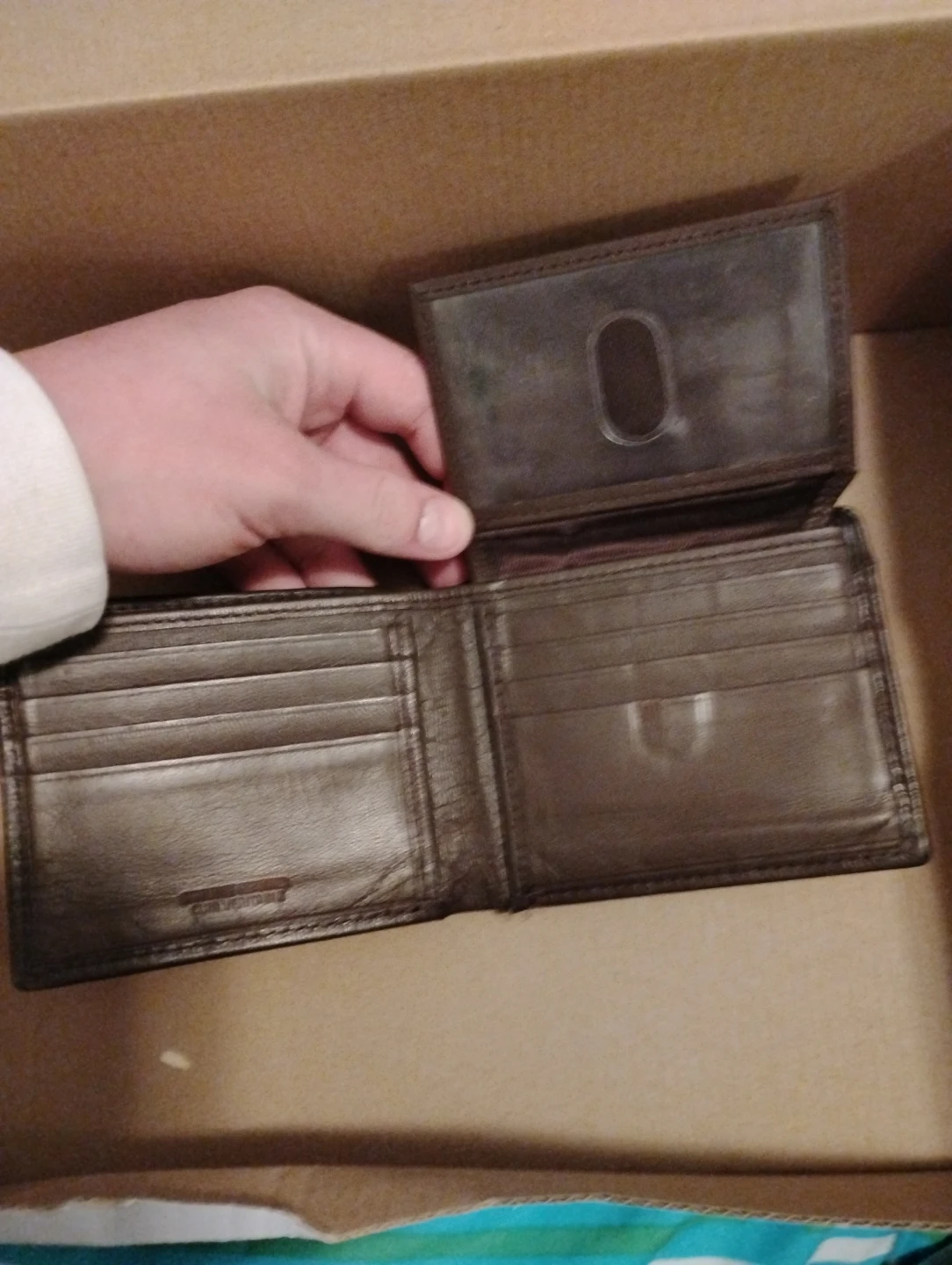 Brown Leather Bifold Wallet - photo 2