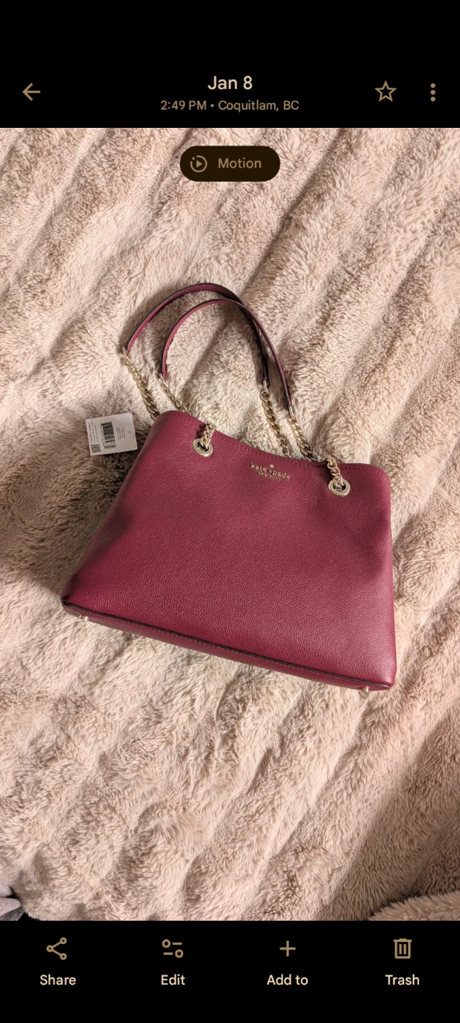 Kate Spade mid size tote - Berry colour