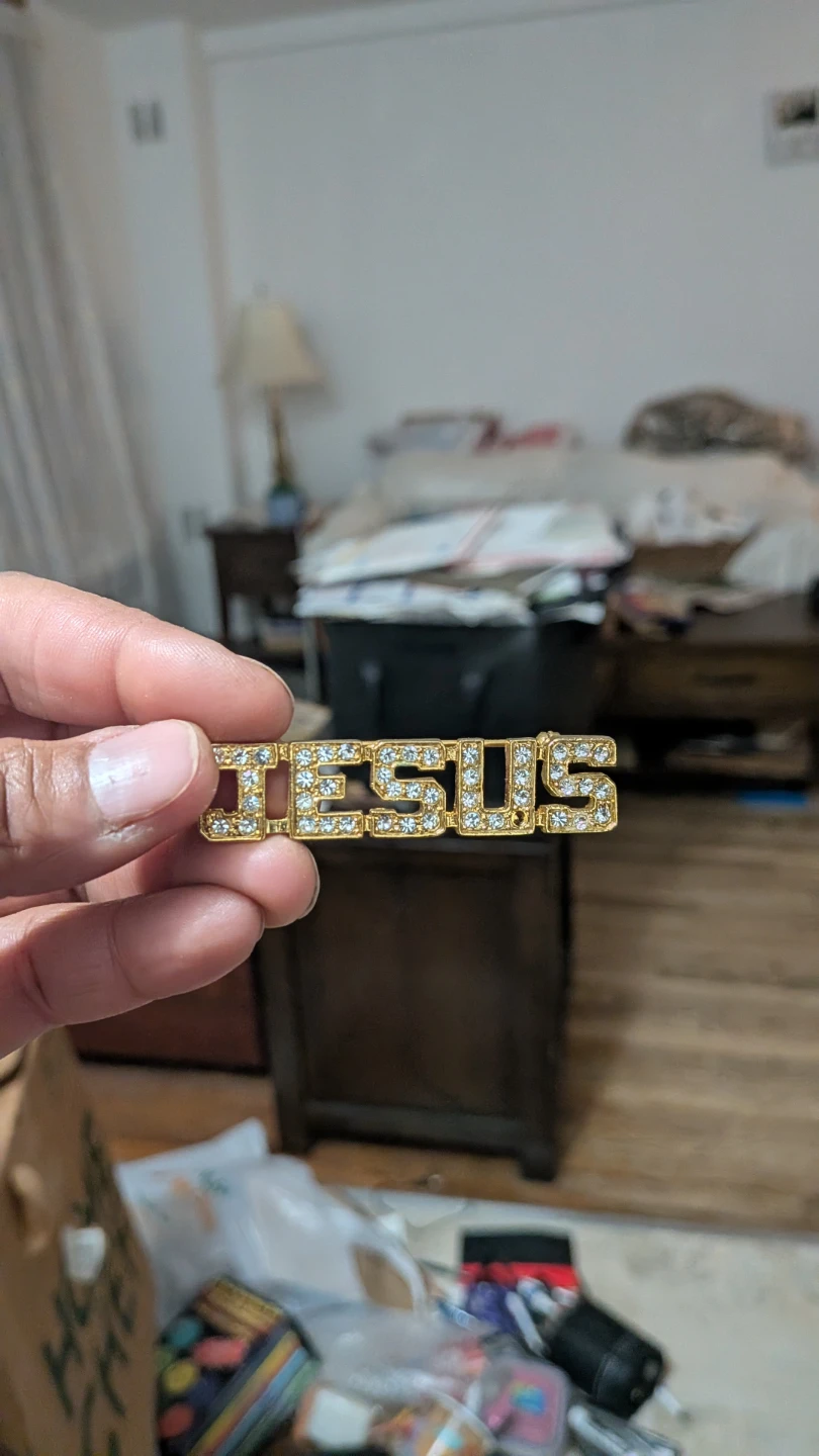 Gold 'Jesus' Pin/Brooch