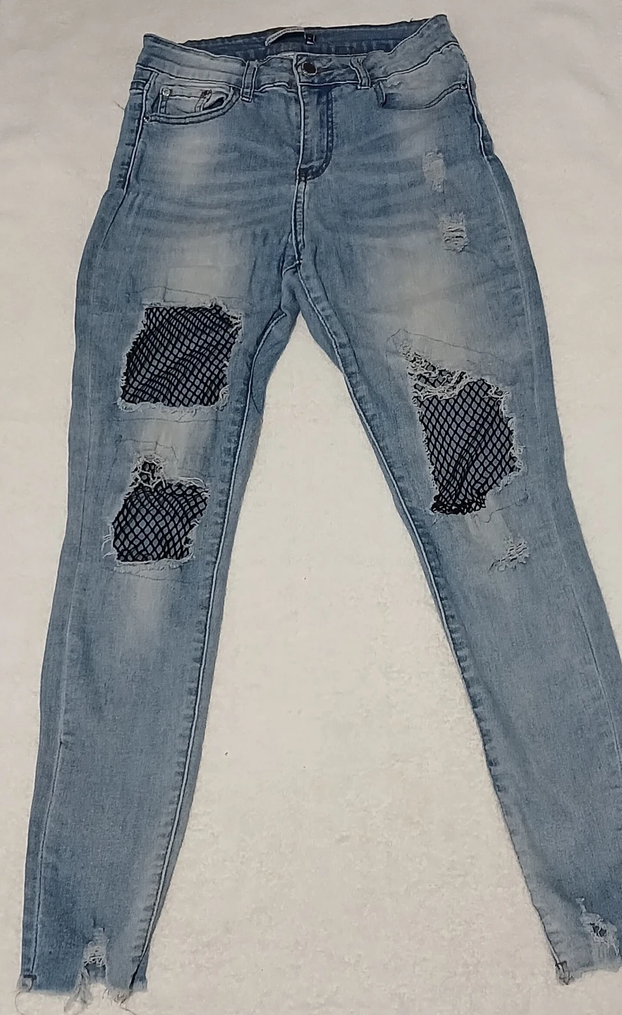 Distressed Light Wash Jeans