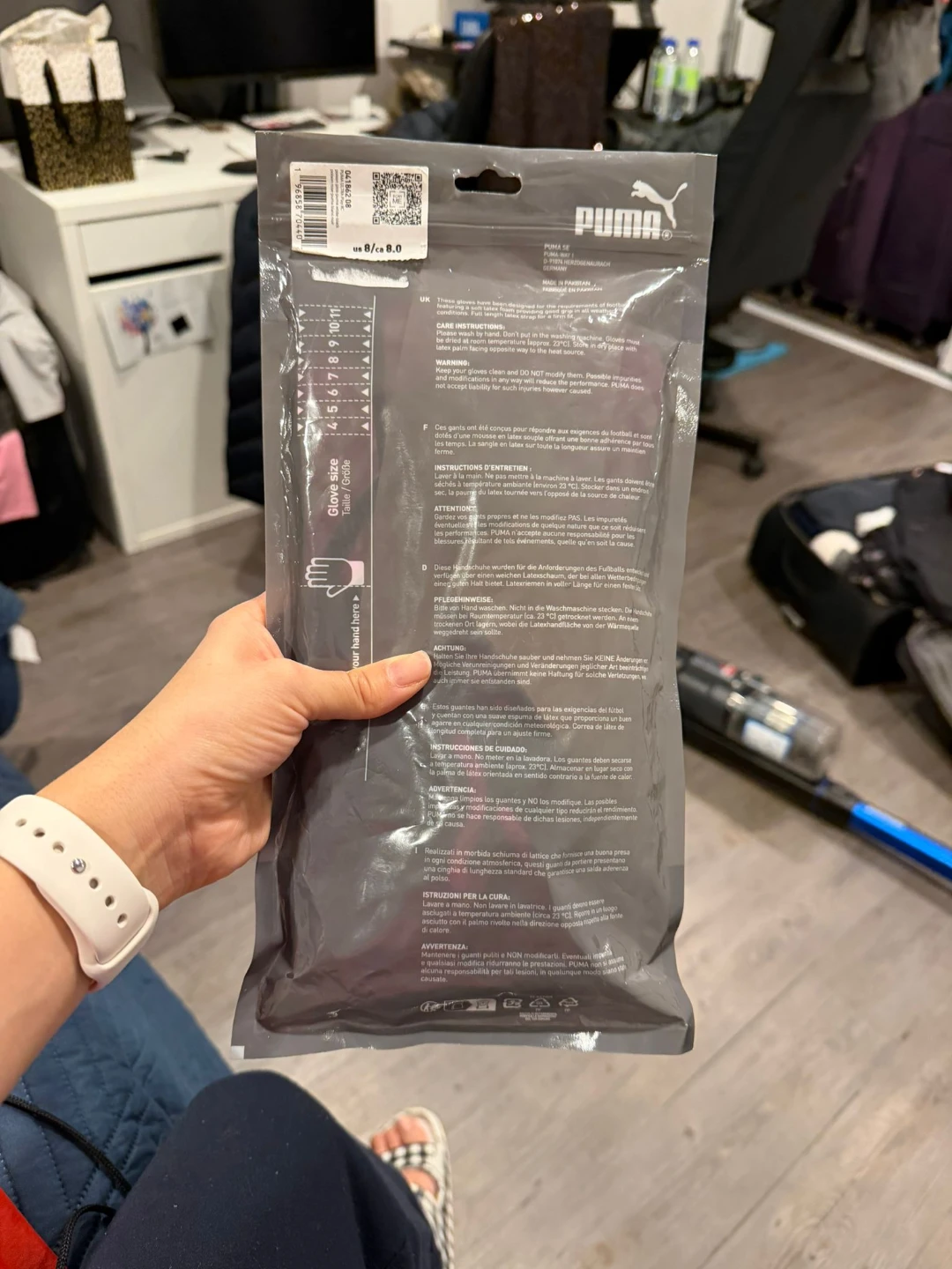 New Puma Football Goalkeeper Gloves Size 8 - photo 3