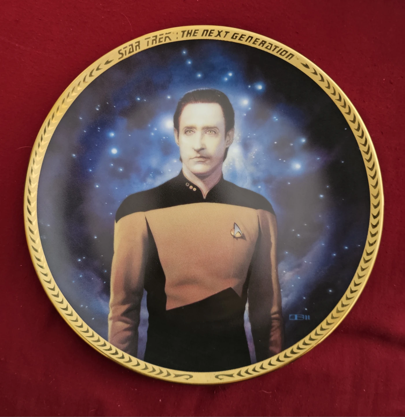 The Hamilton Collection Star Trek Lt. Commander Data Plate