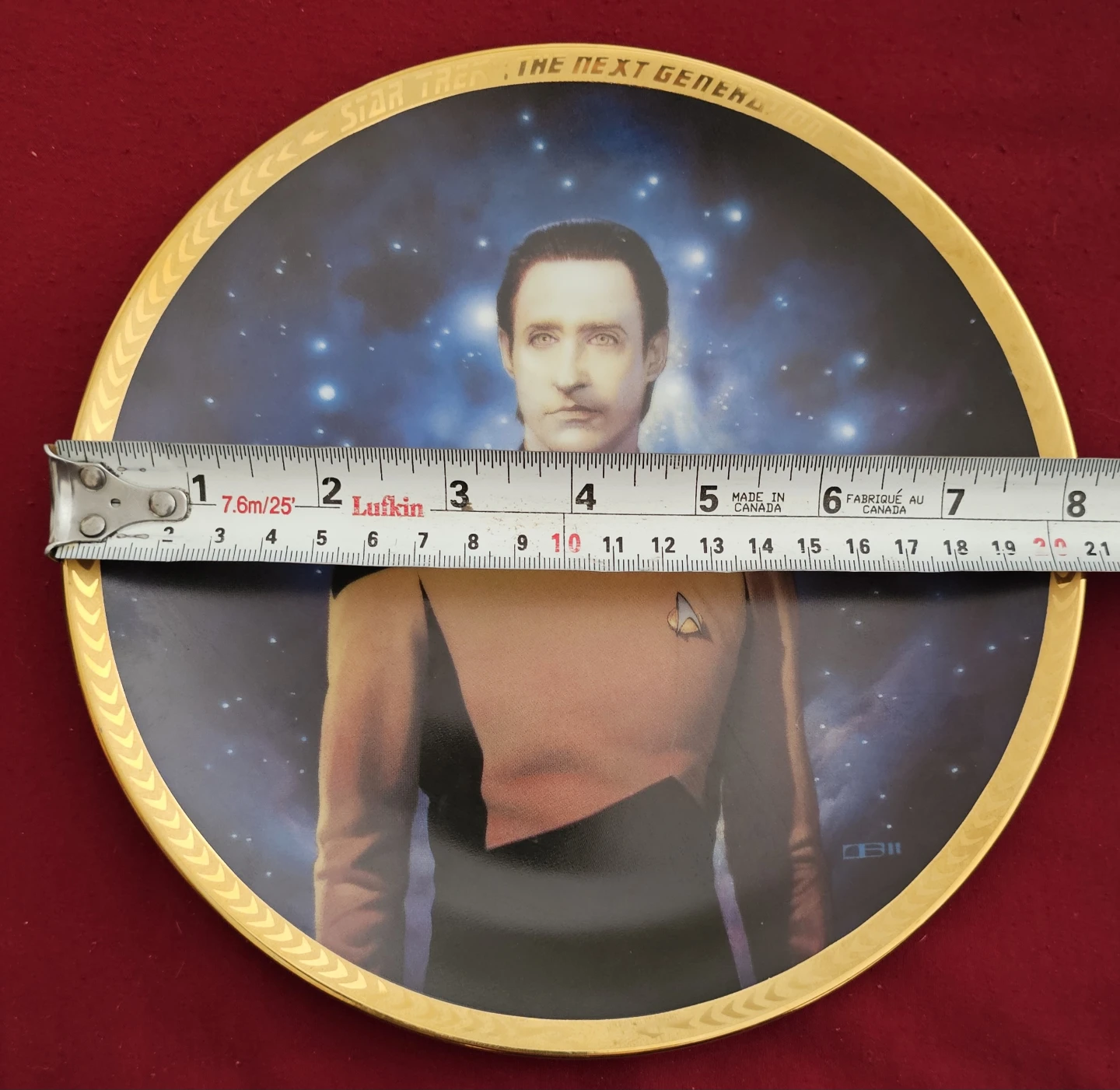 The Hamilton Collection Star Trek Lt. Commander Data Plate - photo 4