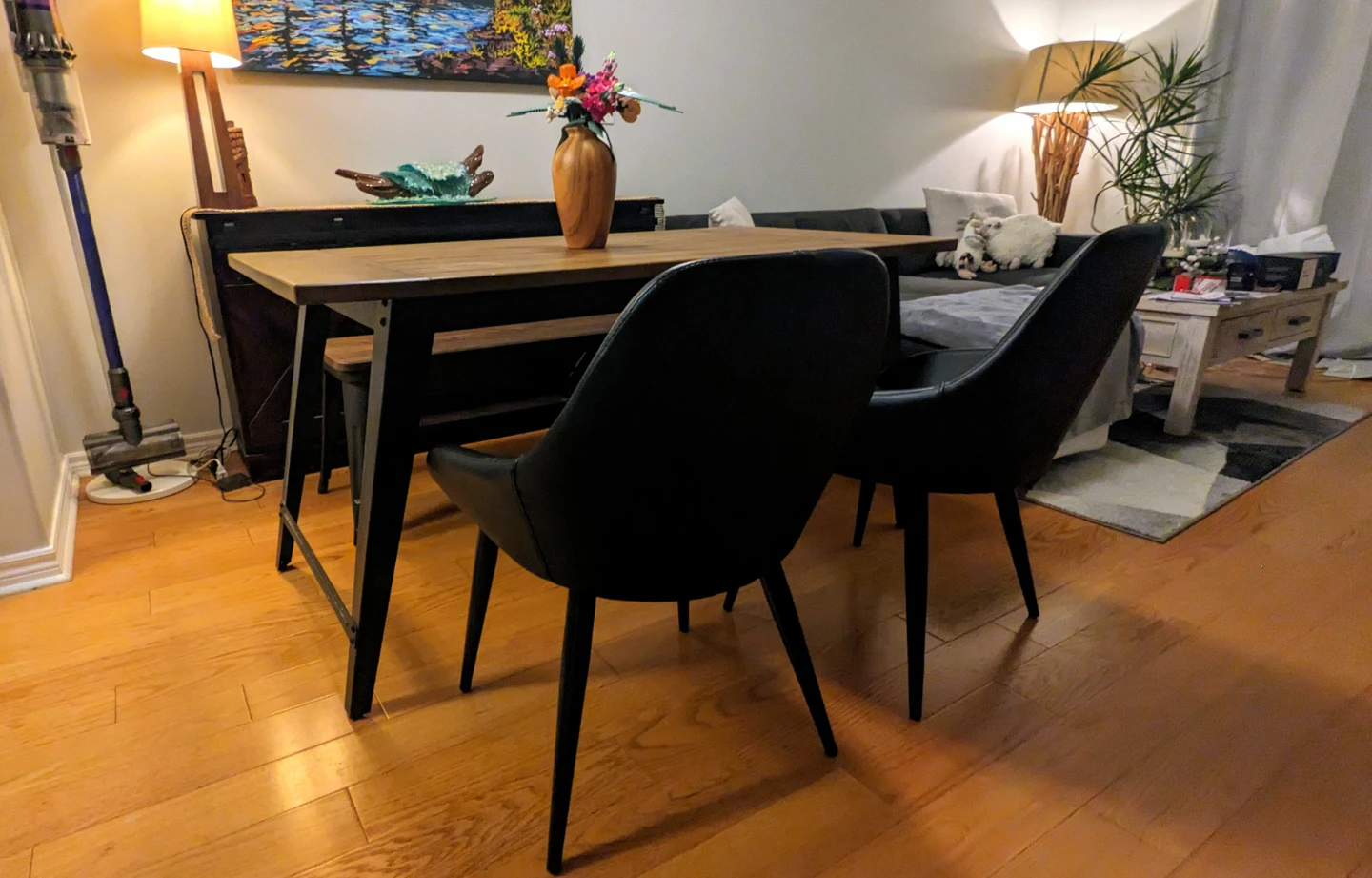 Dining Table with Bench and 2 Chairs - photo 3