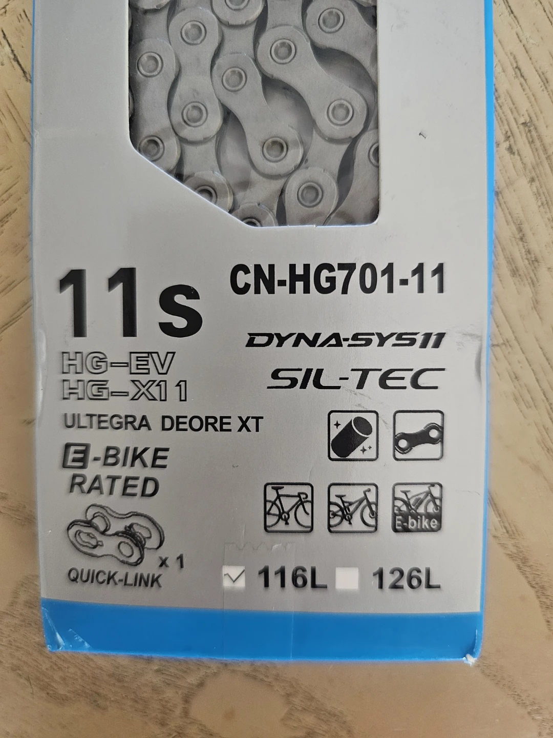 Shimano CN-HG701-11 11-Speed Bicycle Chain - photo 2