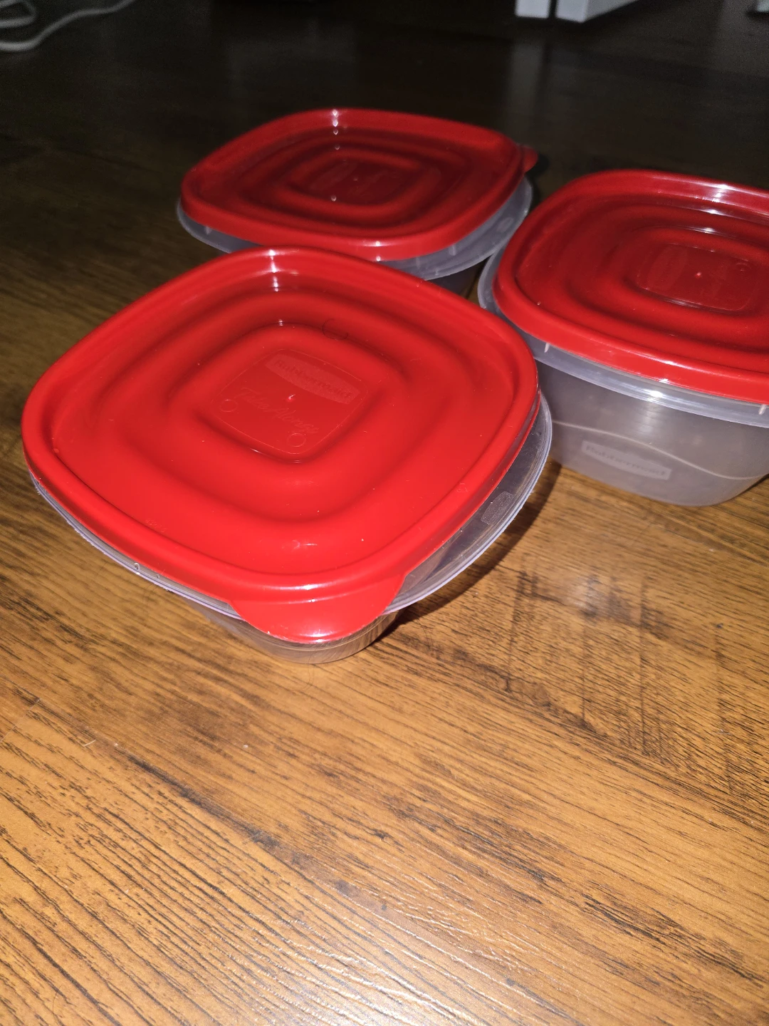 Rubbermaid Food Storage Containers with Red Lids - photo 2