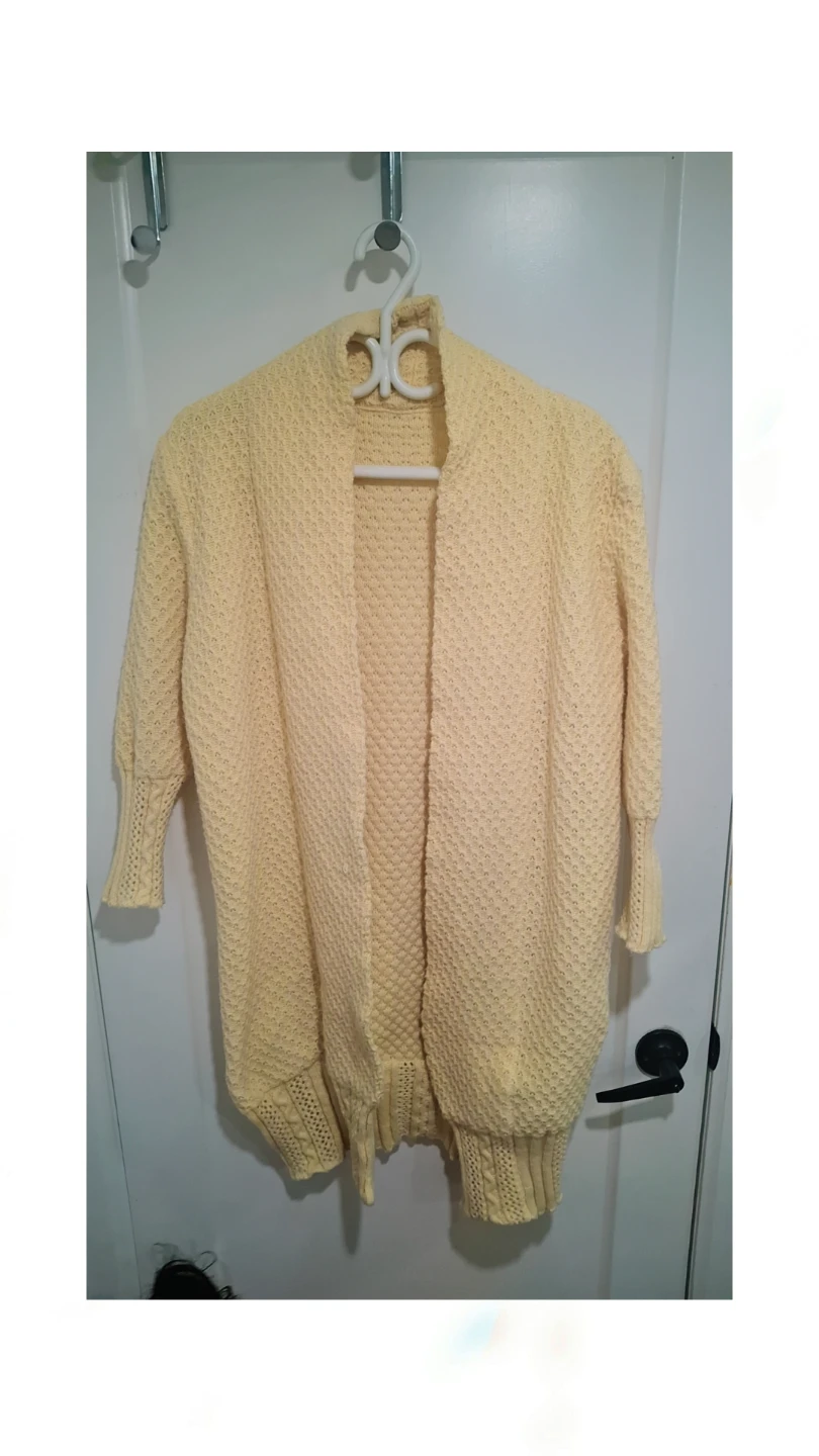 Yellow Knit Cardigan
