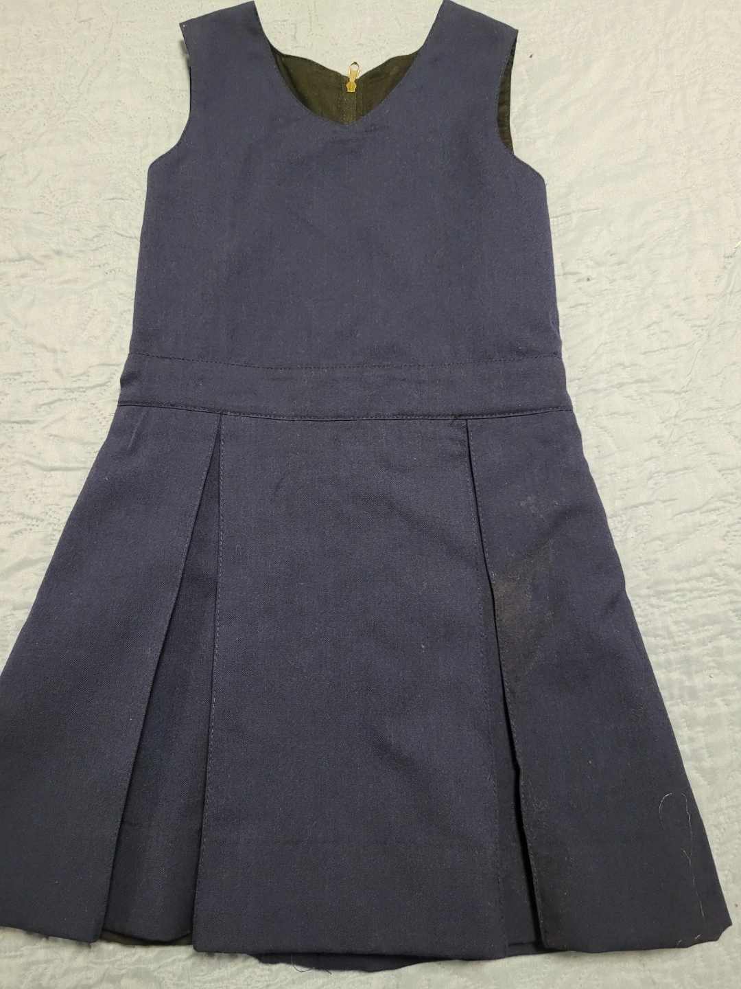 Girls Navy Blue School Uniform Dress