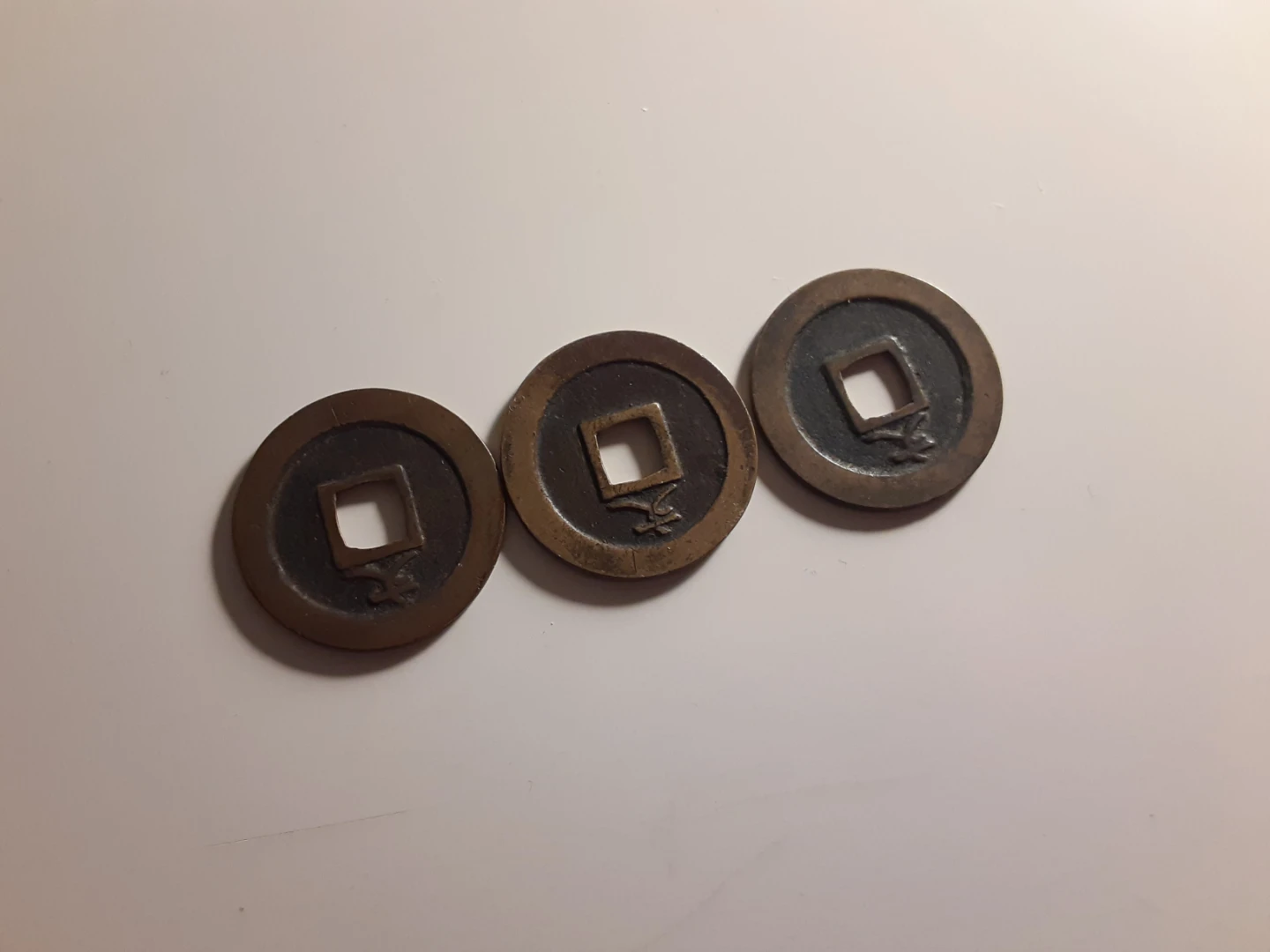 (-) Kanei Tsuho Coin (x3) - Edo Period (1626 - 1868) (-) - photo 4