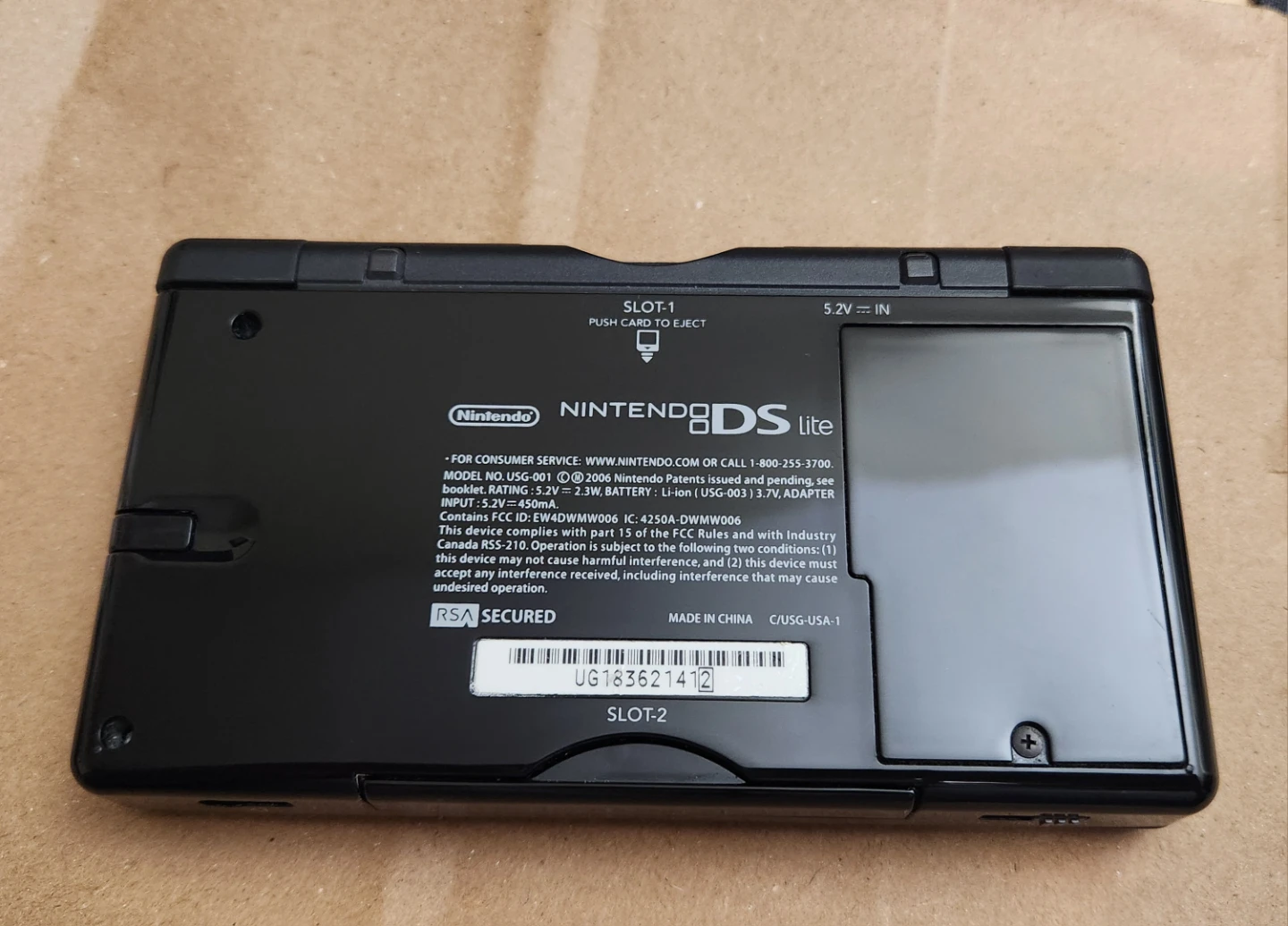 Nintendo DS Lite, Onyx (Near Mint) - photo 2