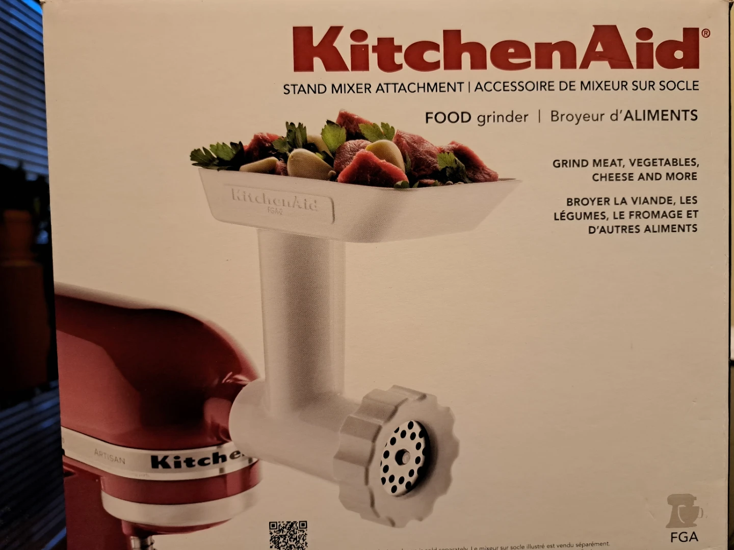 KitchenAid FGA Food Grinder Stand Mixer Attachment - NEW