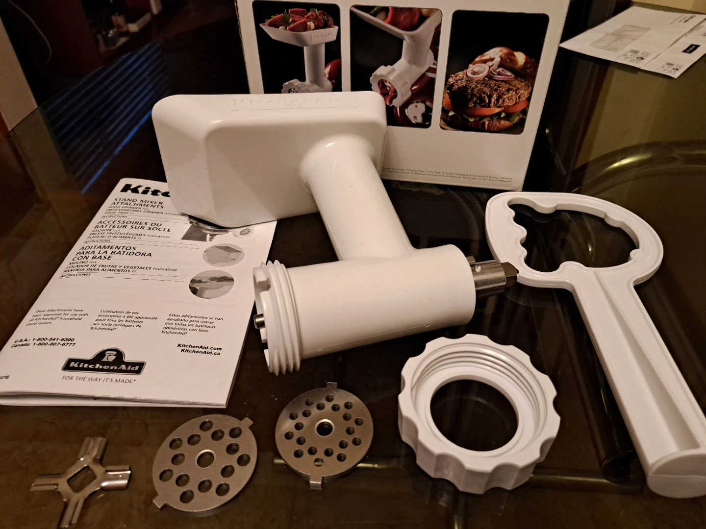 KitchenAid FGA Food Grinder Stand Mixer Attachment - NEW - photo 4