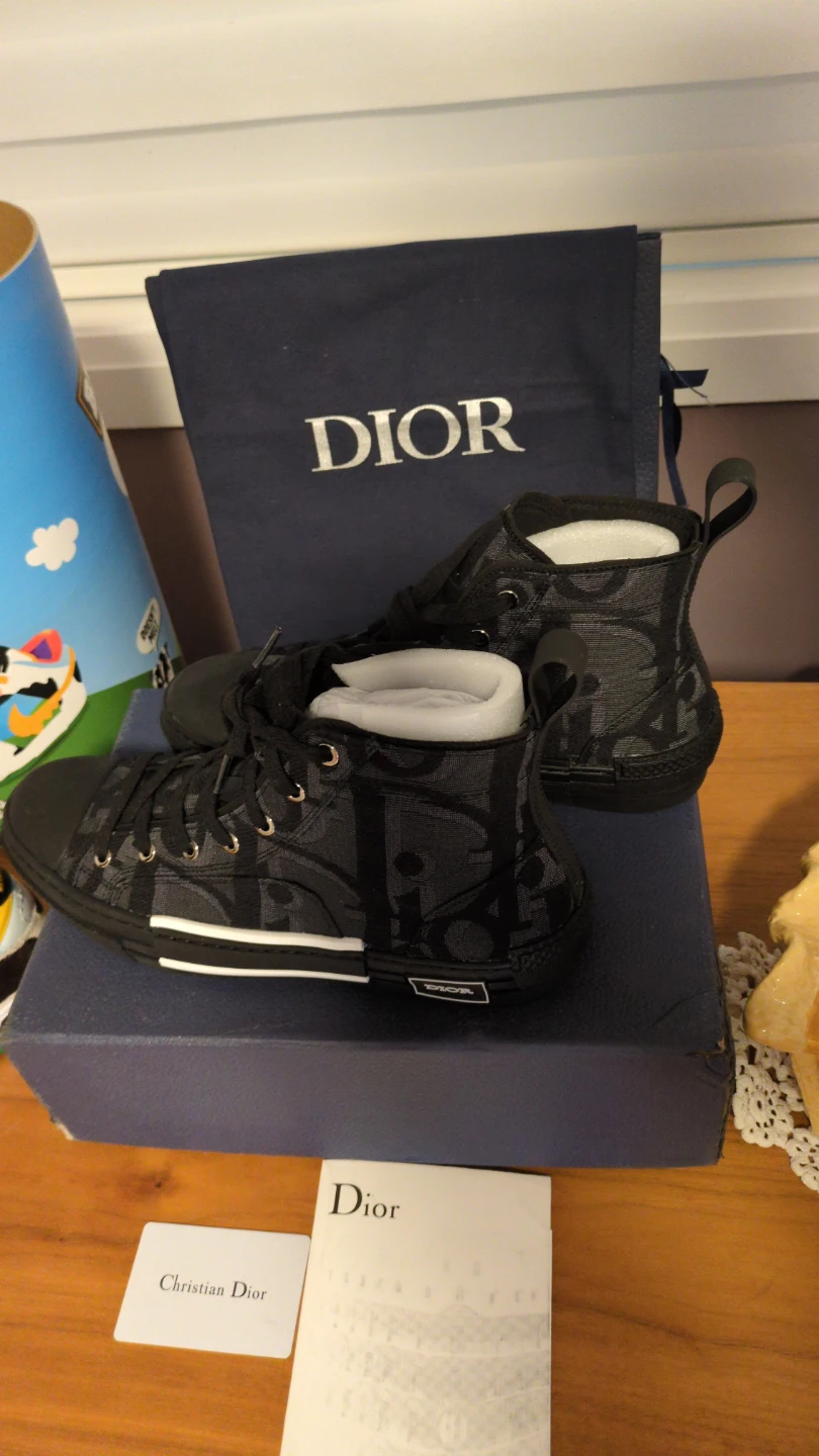 Dior Black High Top Sneakers