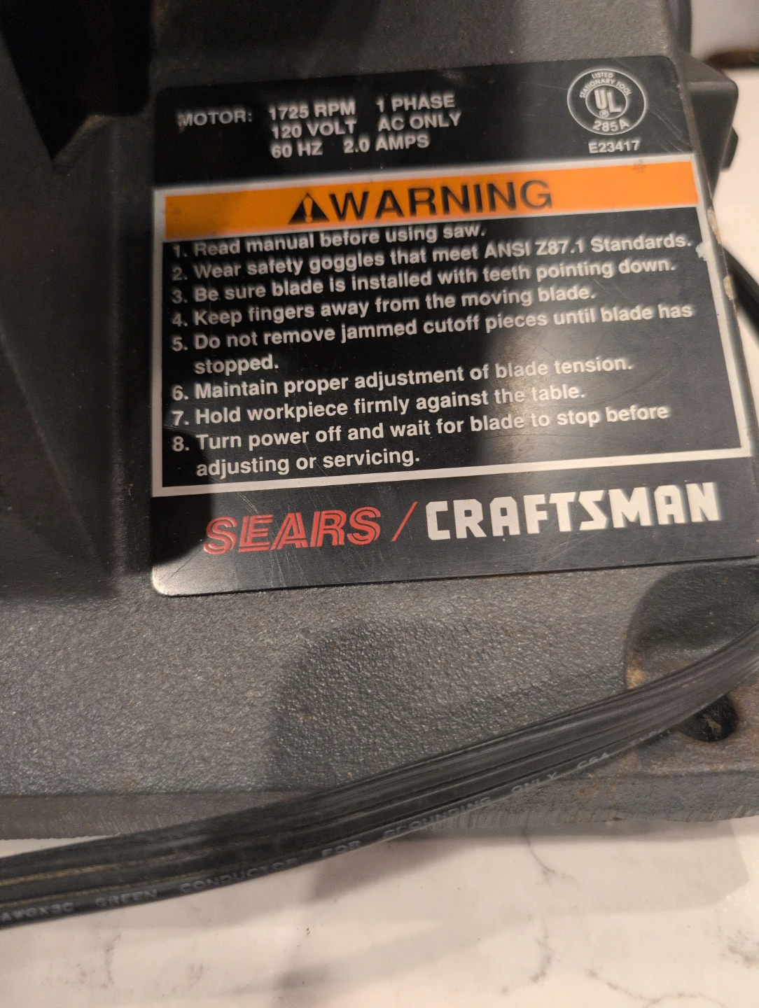 Craftsman 16-in. Direct Drive Scroll Saw - photo 3