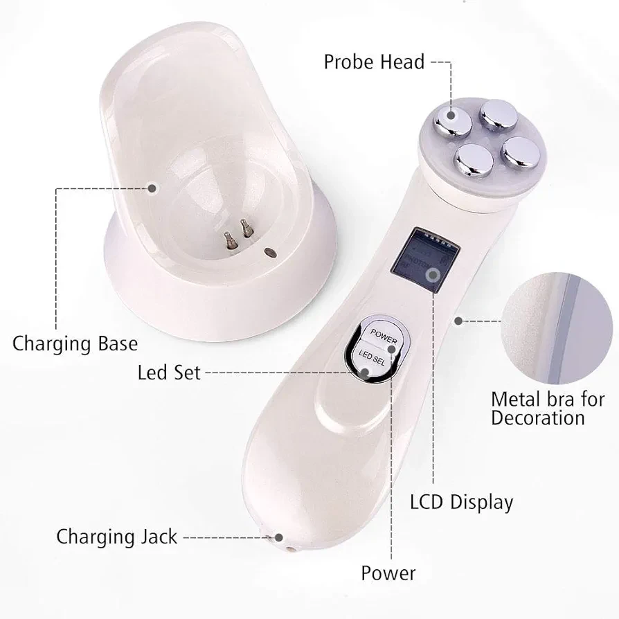 Portable RF (Radio Frequency) and EMS beauty instrument - photo 2