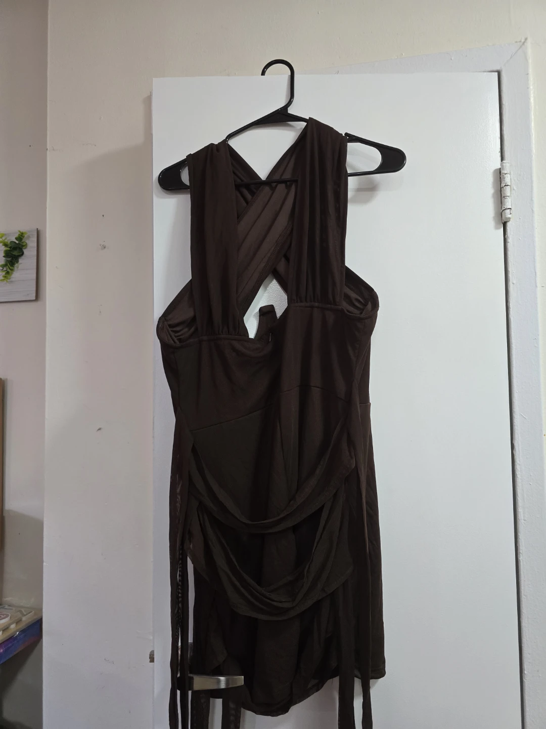 PrettyLittleThing Brown Mini Dress - Size 14 - photo 3