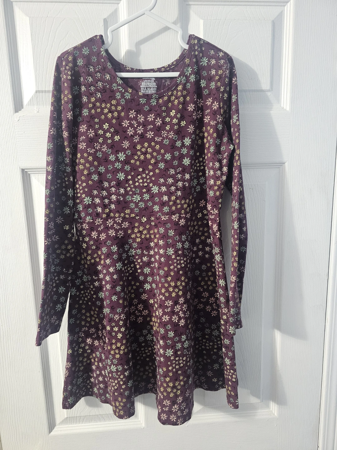 Girls' Long Sleeve Floral Dress