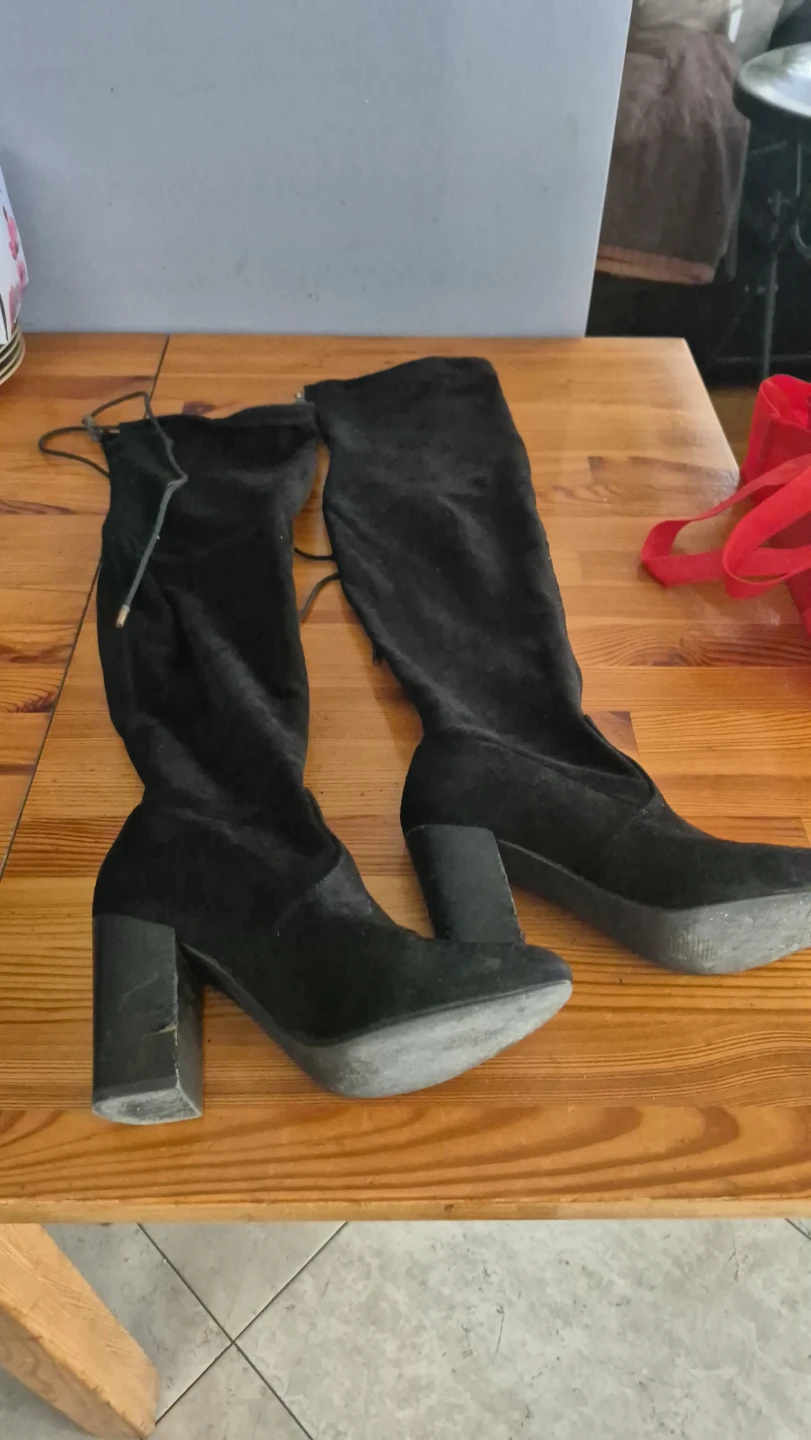 Black Over-the-Knee Boots - photo 4