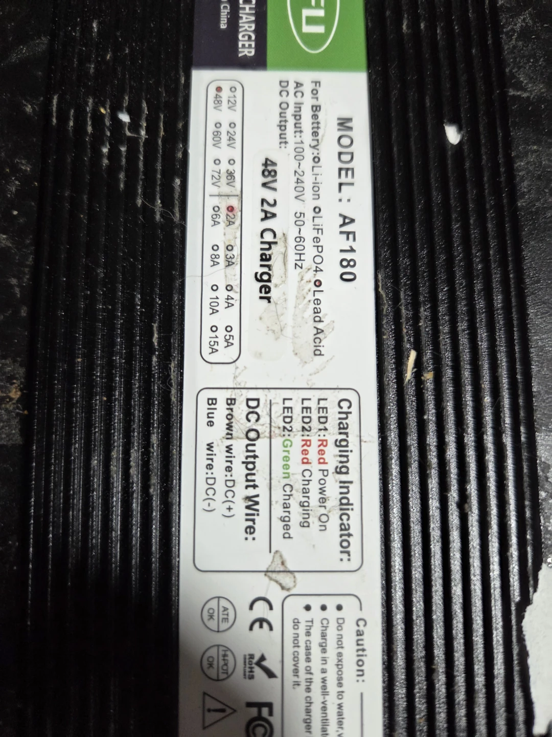 Smart Charger AF180 lead acid 48V battery charger - photo 3