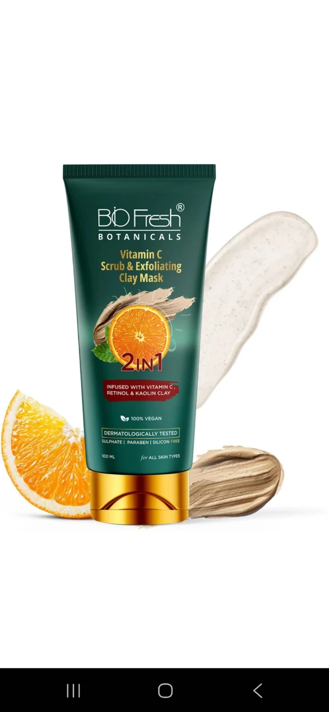 BO Fresh Vitamin C Scrub & Exfoliating Clay Mask