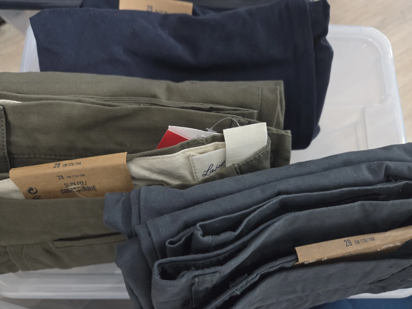H&M 3 pairs Slim Fit Trousers Size 29