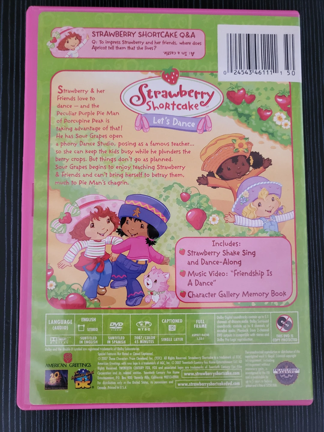 Strawberry Shortcake Let's Dance DVD - photo 2