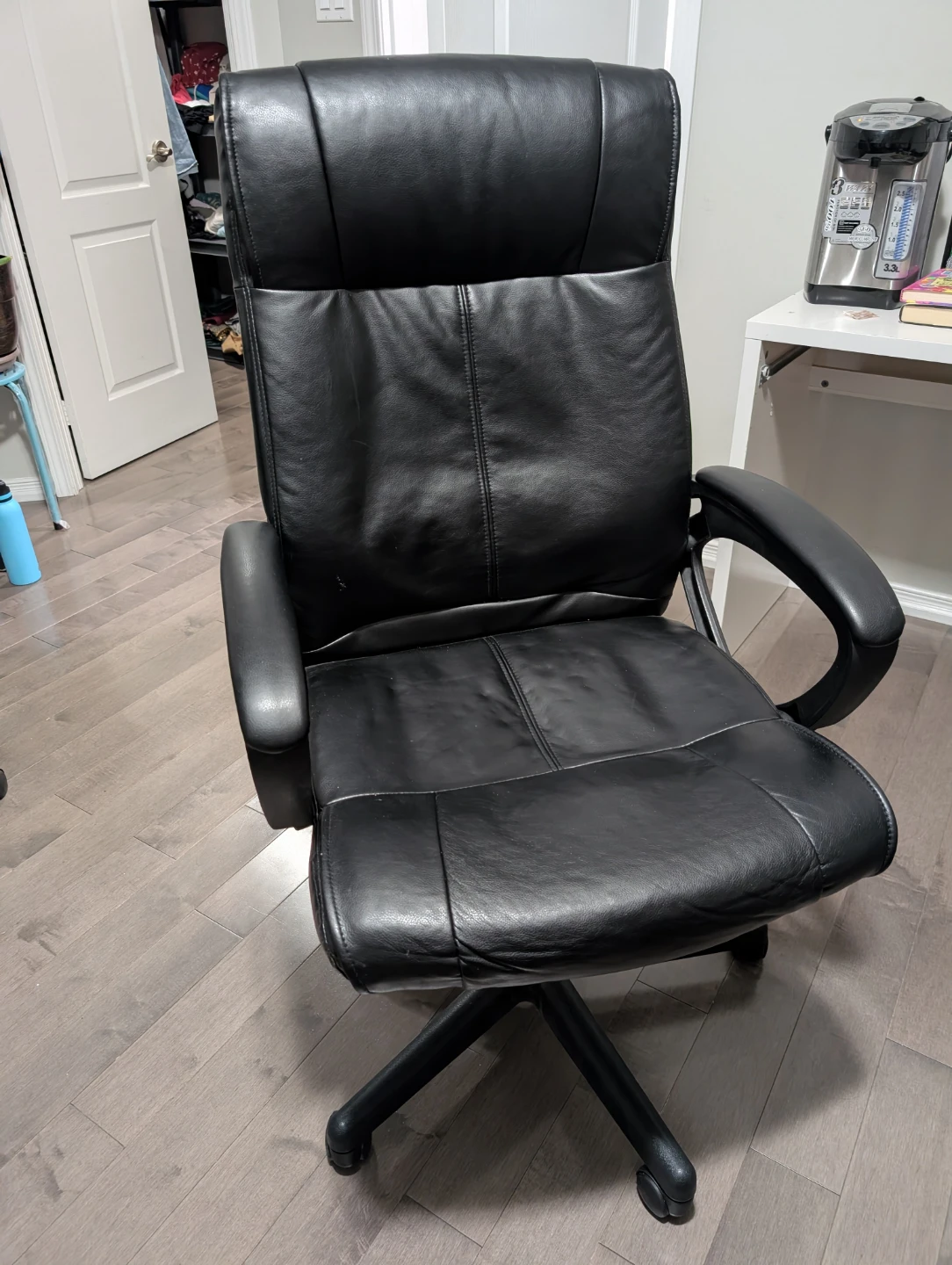 Black Leather Office Chair