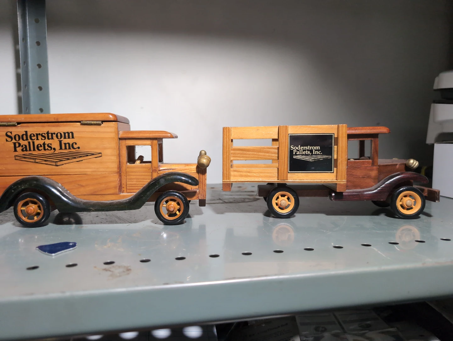 Soderstrom Pallets, Inc. Wooden Toy Trucks