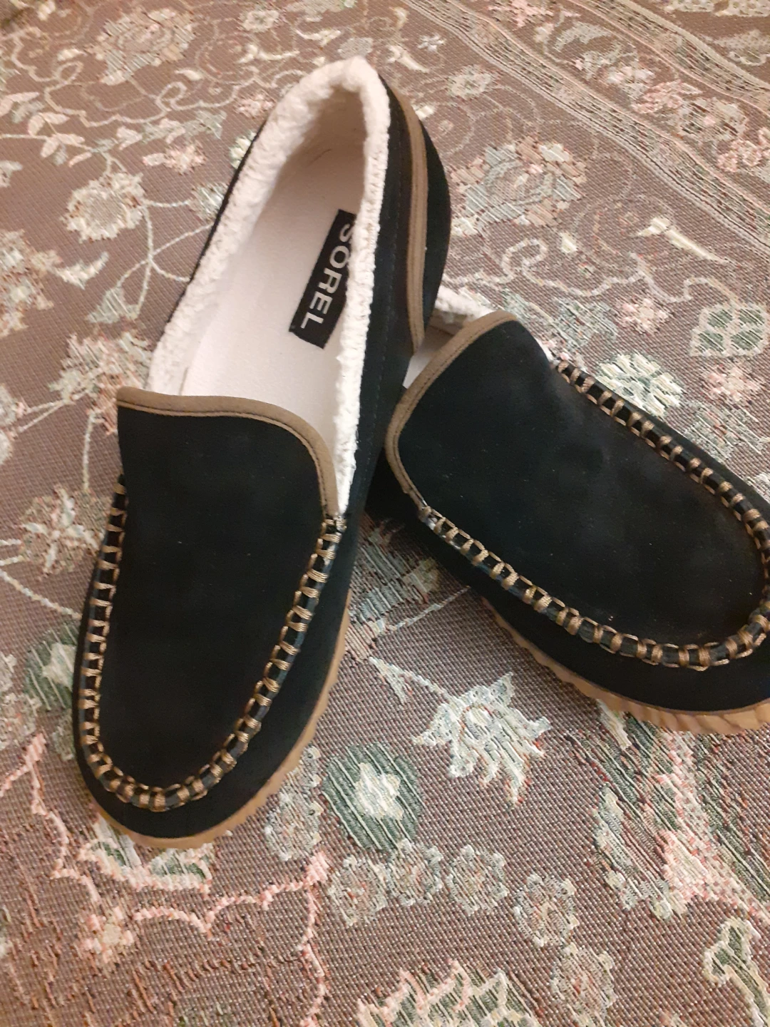 Sorel Men's Suede Slippers Black Size 9