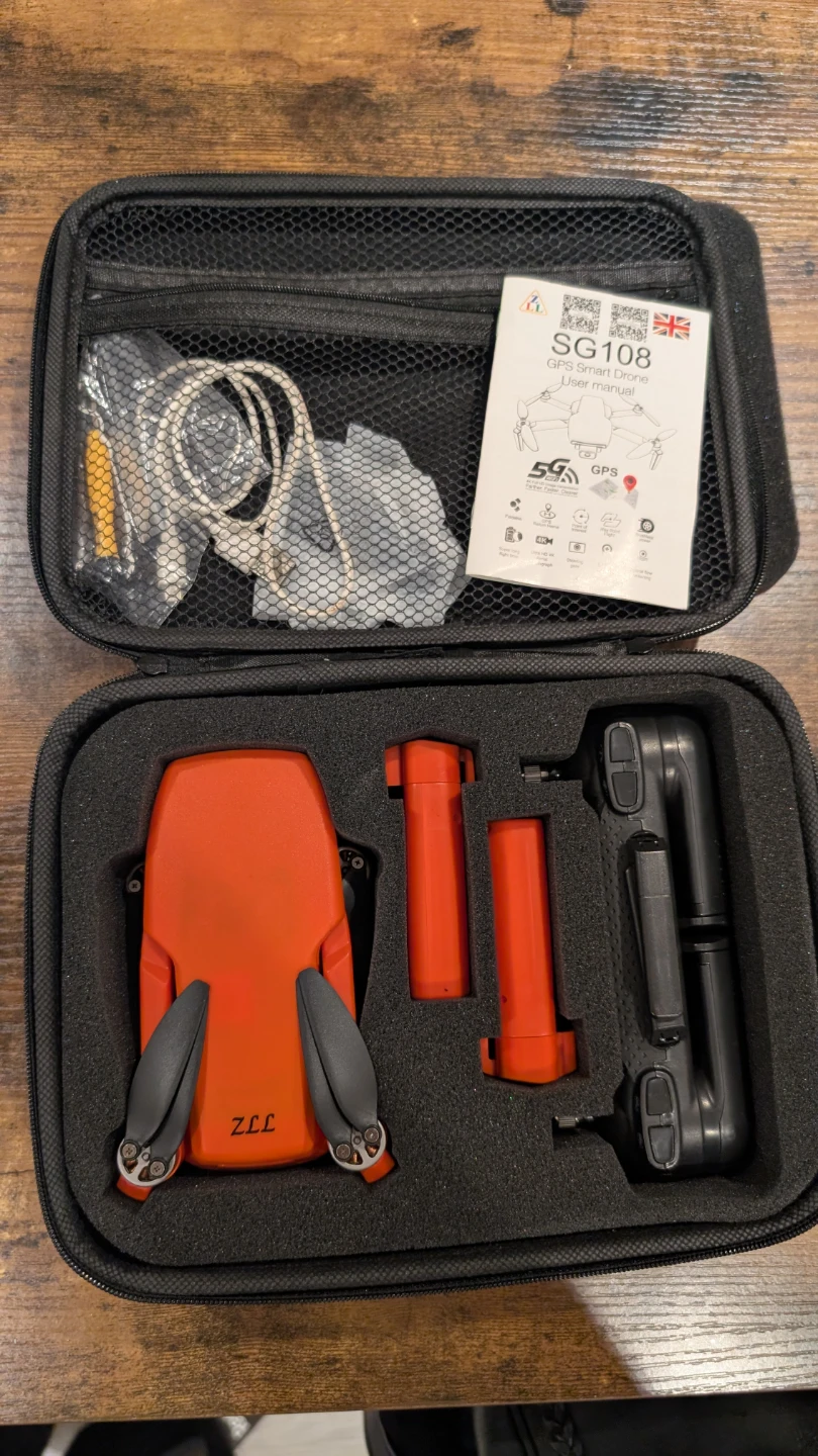 ZLL SG108 Orange Drone with Case