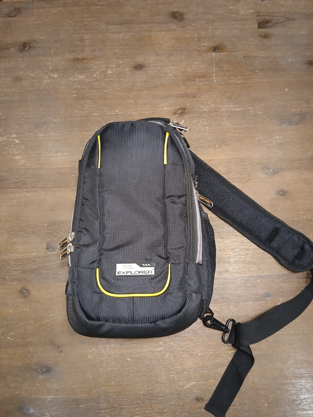 Explorer Camera Bag - Black with Yellow Trim