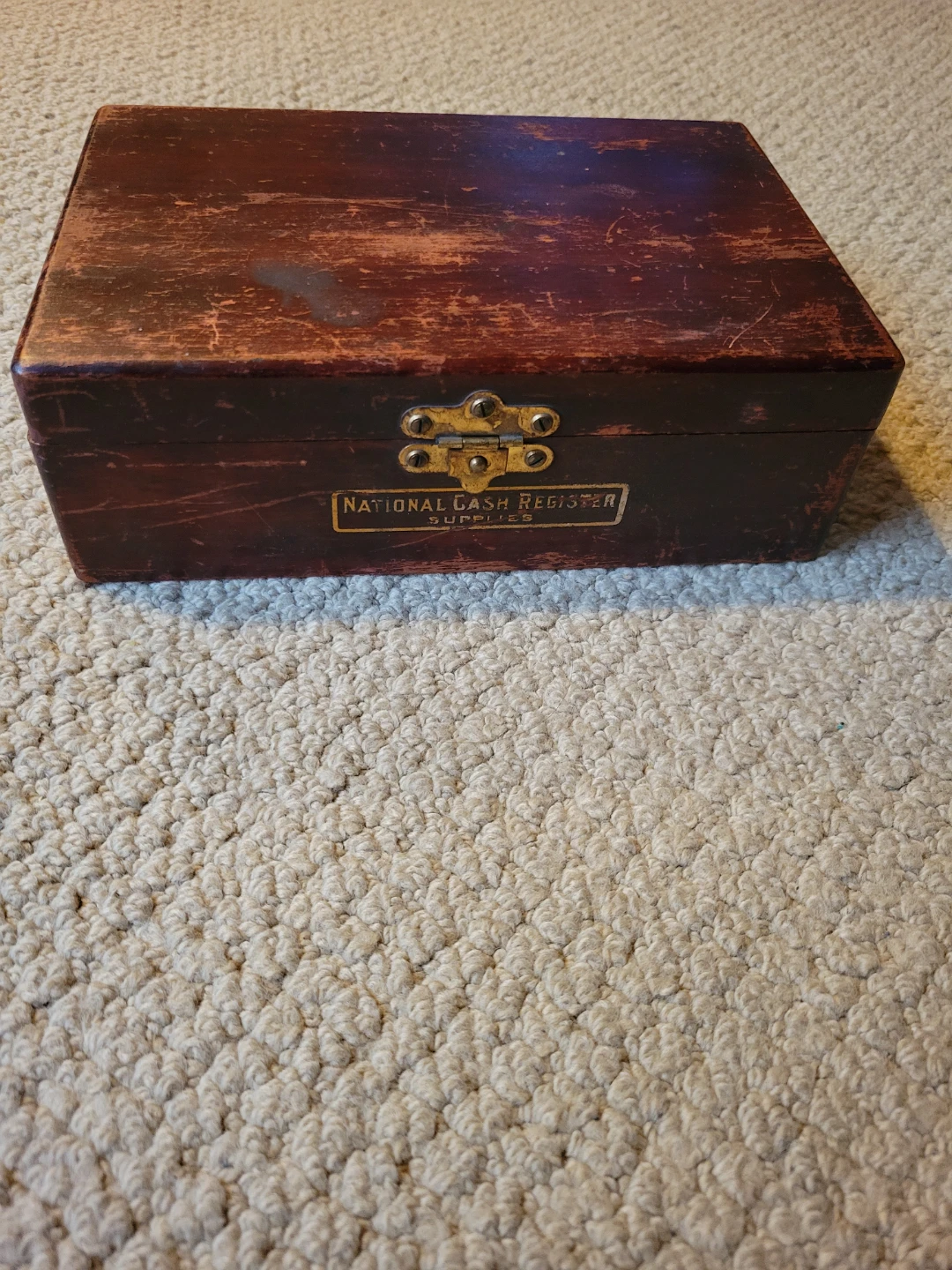 National Cash Register Mahogany Box - photo 3