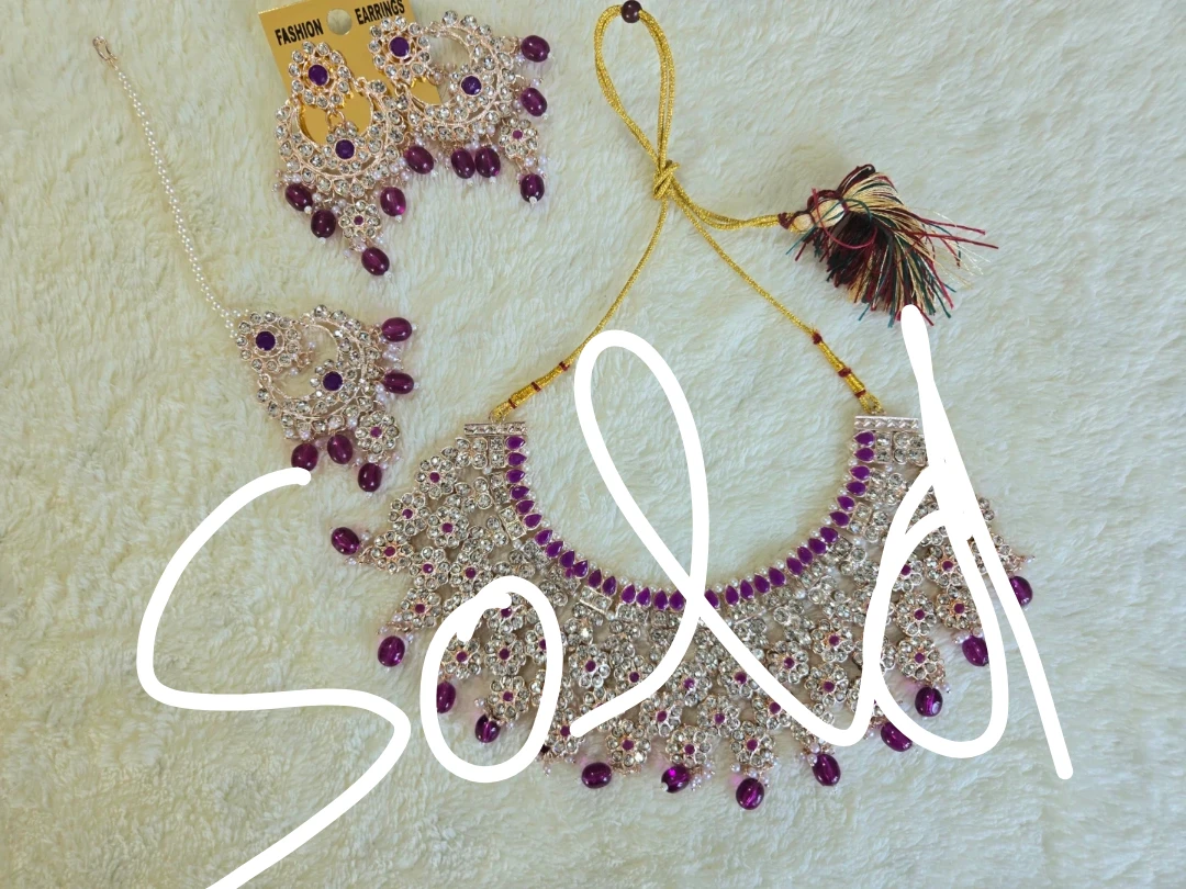 Kundan Style Indian Jewelry Set – 5 Colors Available - photo 2
